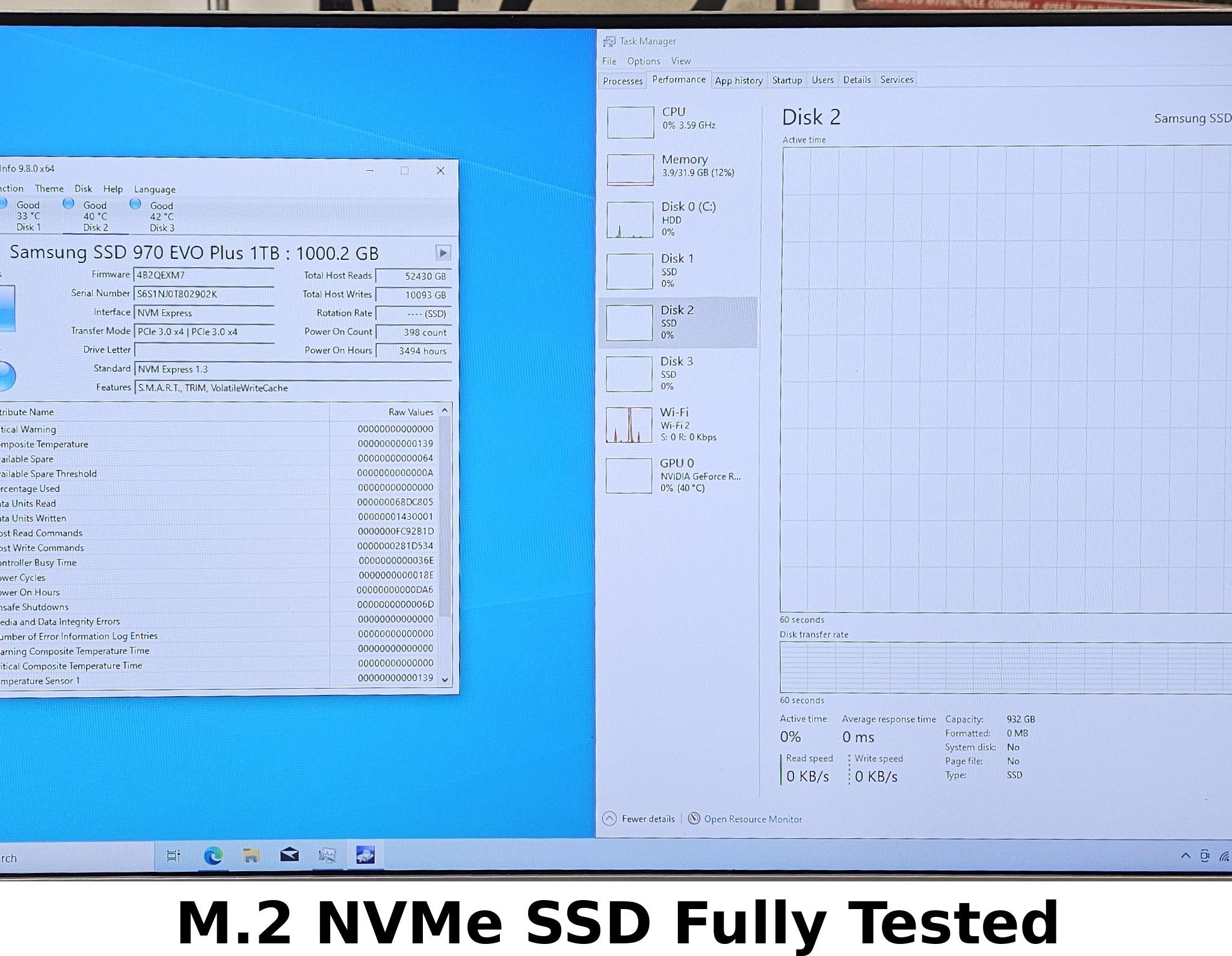 1TB NVMe M.2-370 SSD - Samsung 970 EVO Plus