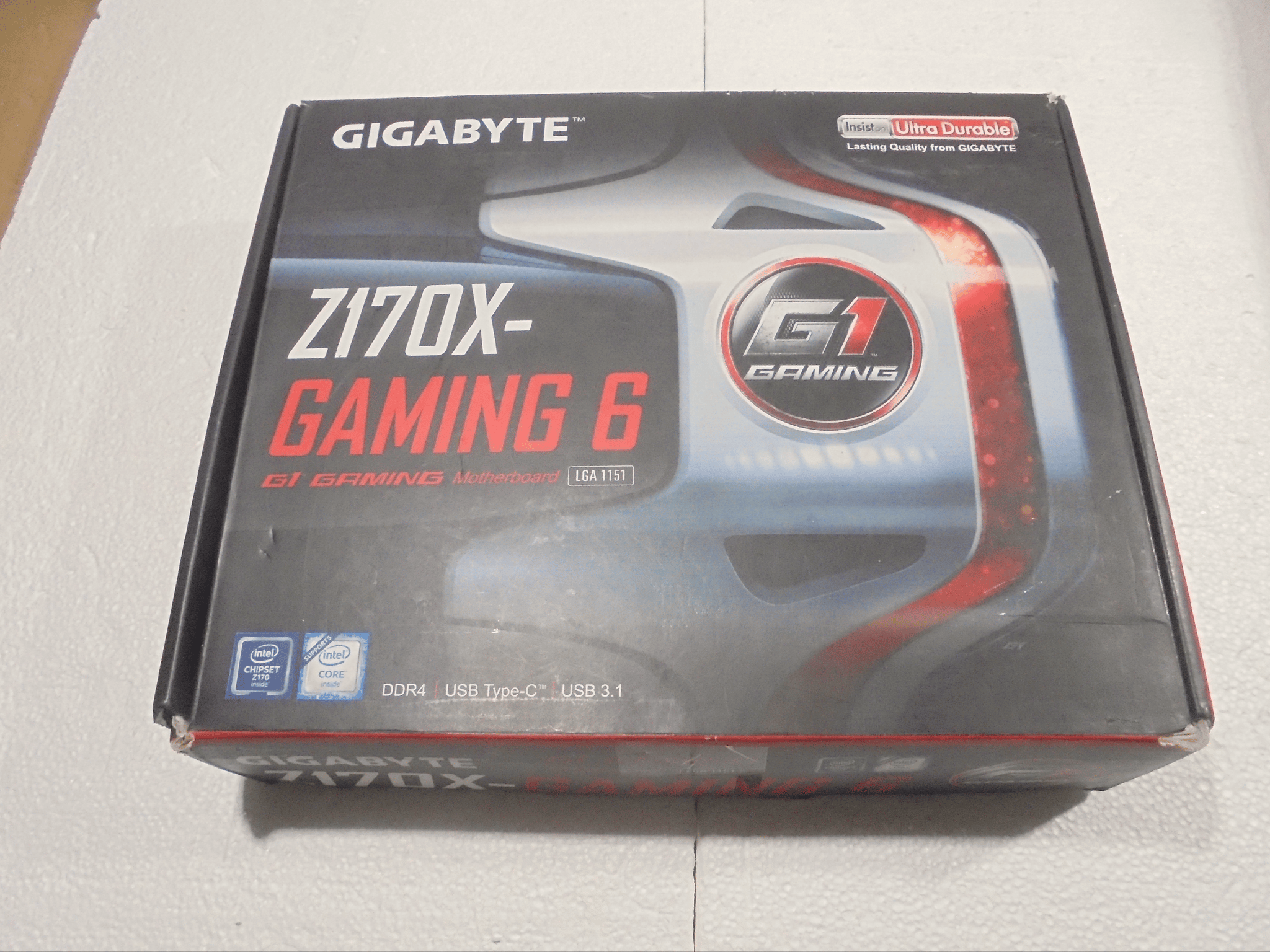 Gigabyte GA-Z170X-Gaming 6/Intel I7-6700K/16GB Asus Aura Ram/Original box