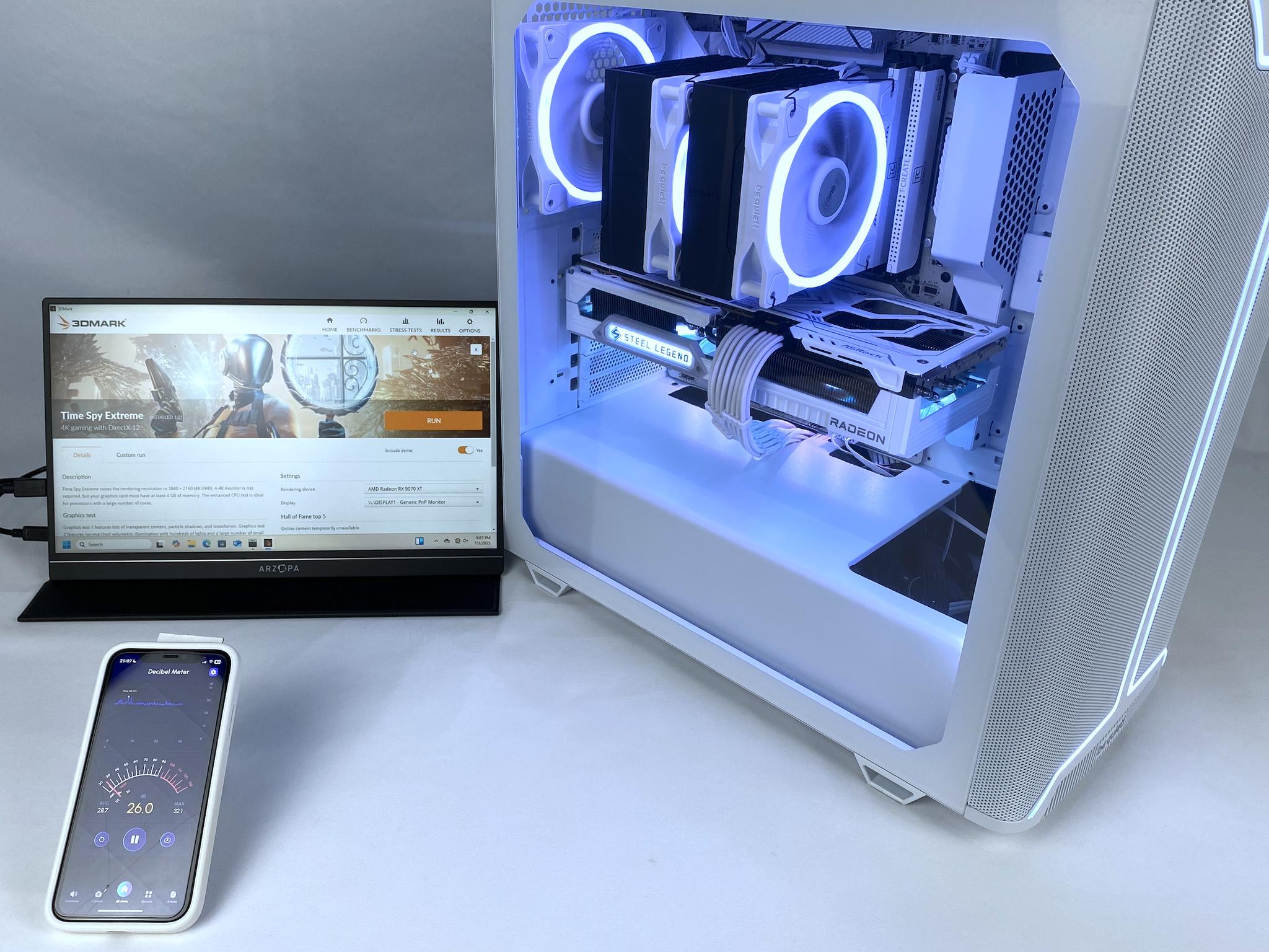 🦉❄️WHITE OWL❄️🦉 28Db idle/32Db load - be quiet! 1440p/4K Gaming PC | Ryzen 7800X3D, RX 9070 XT |