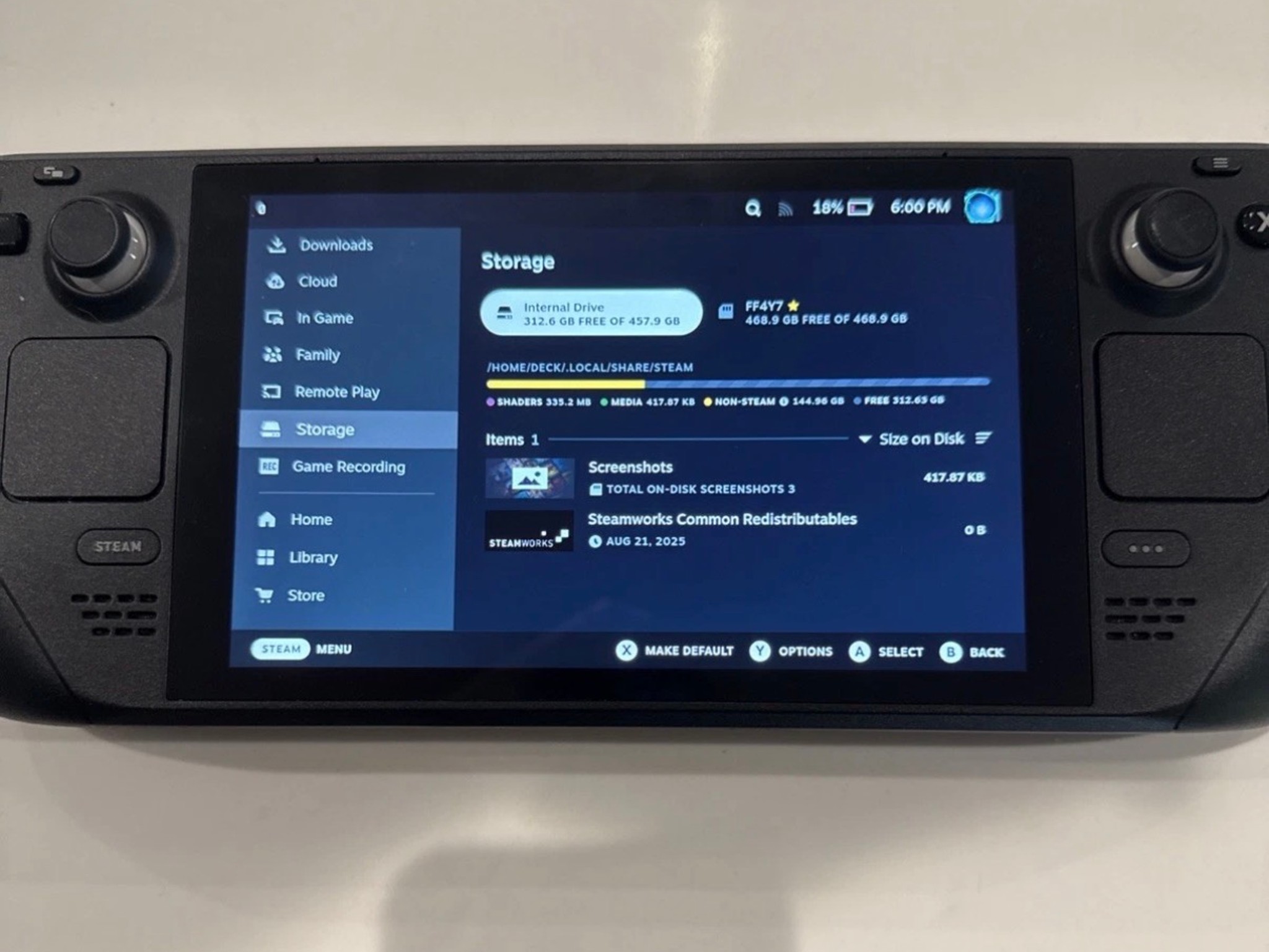 512GB LCD Steam Deck W/ Samsung 512gb Sd Card and accessories