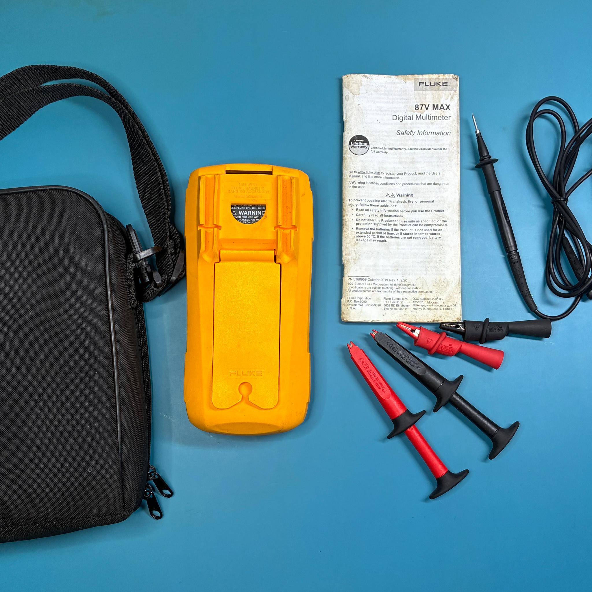 Fluke 87V MAX True-RMS Digital Multimeter (Electronics Lab Equipment)