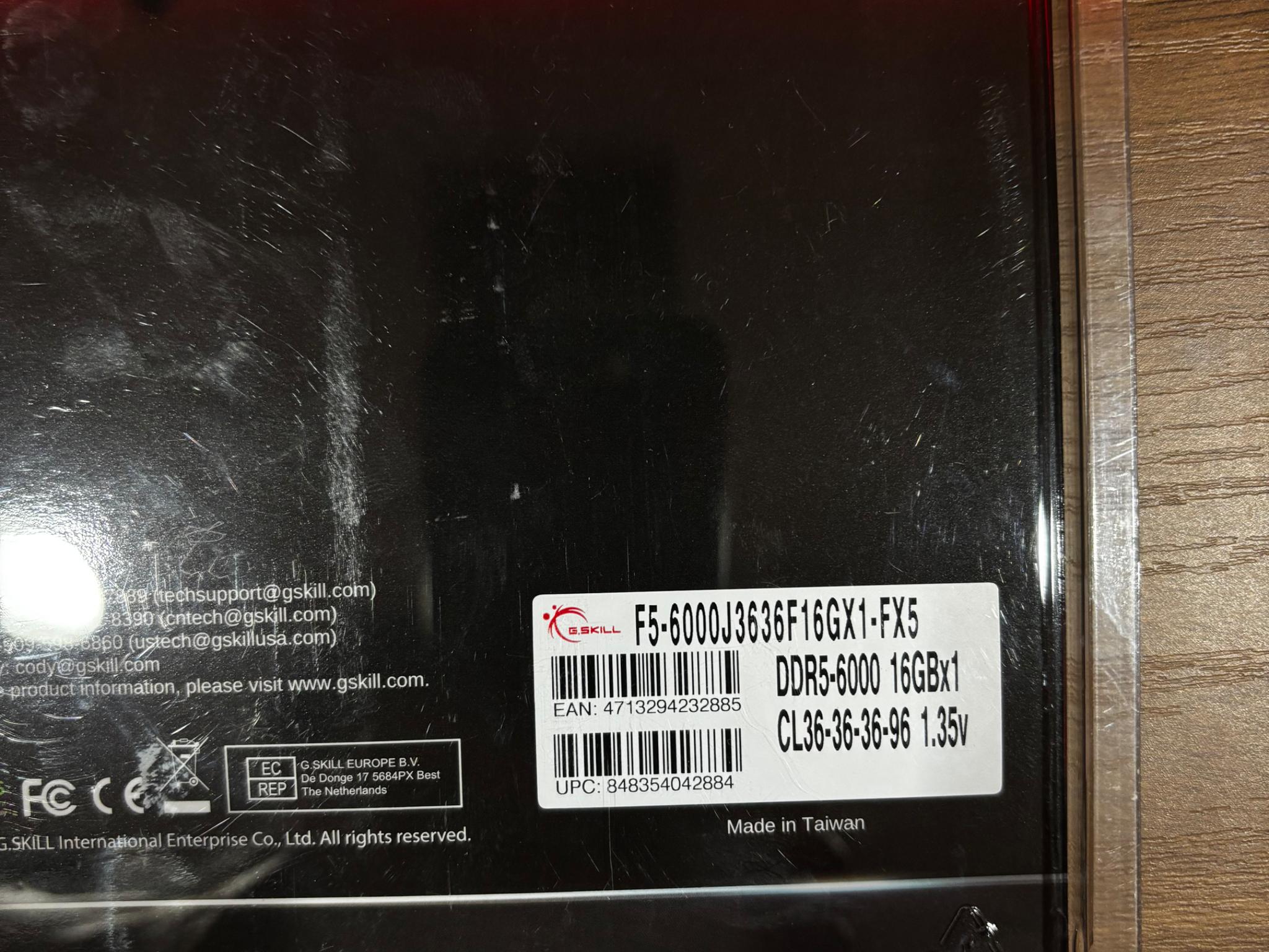 16GB DDR5 6000mhz
