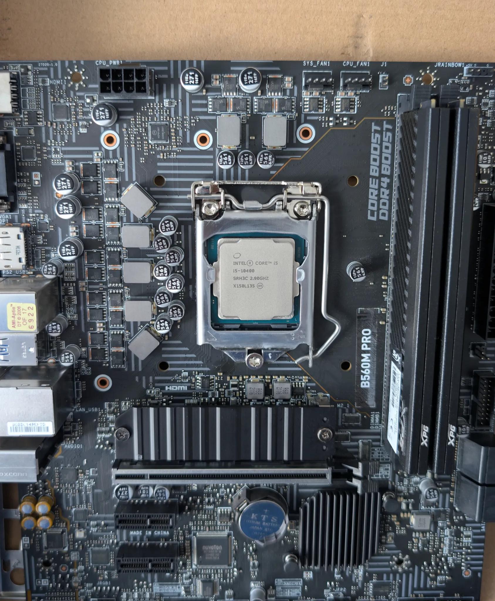 ⭐Bundle Deal⭐ Intel Core I5-10400F MSI B560 Pro 16GB DDR4