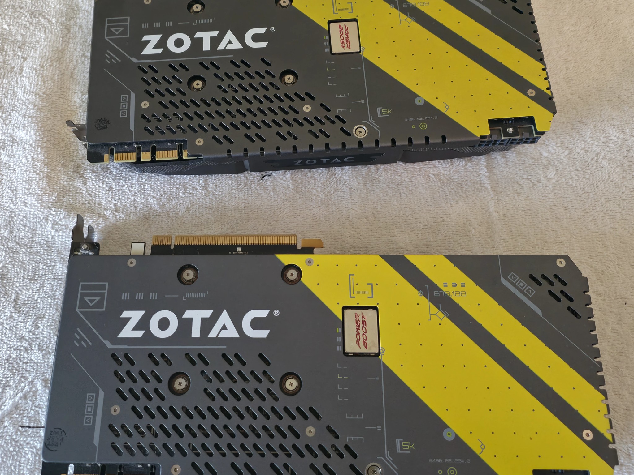 Two (2) ZOTAC GeForce GTX 1080 AMP! graphics cards with SLI bridge