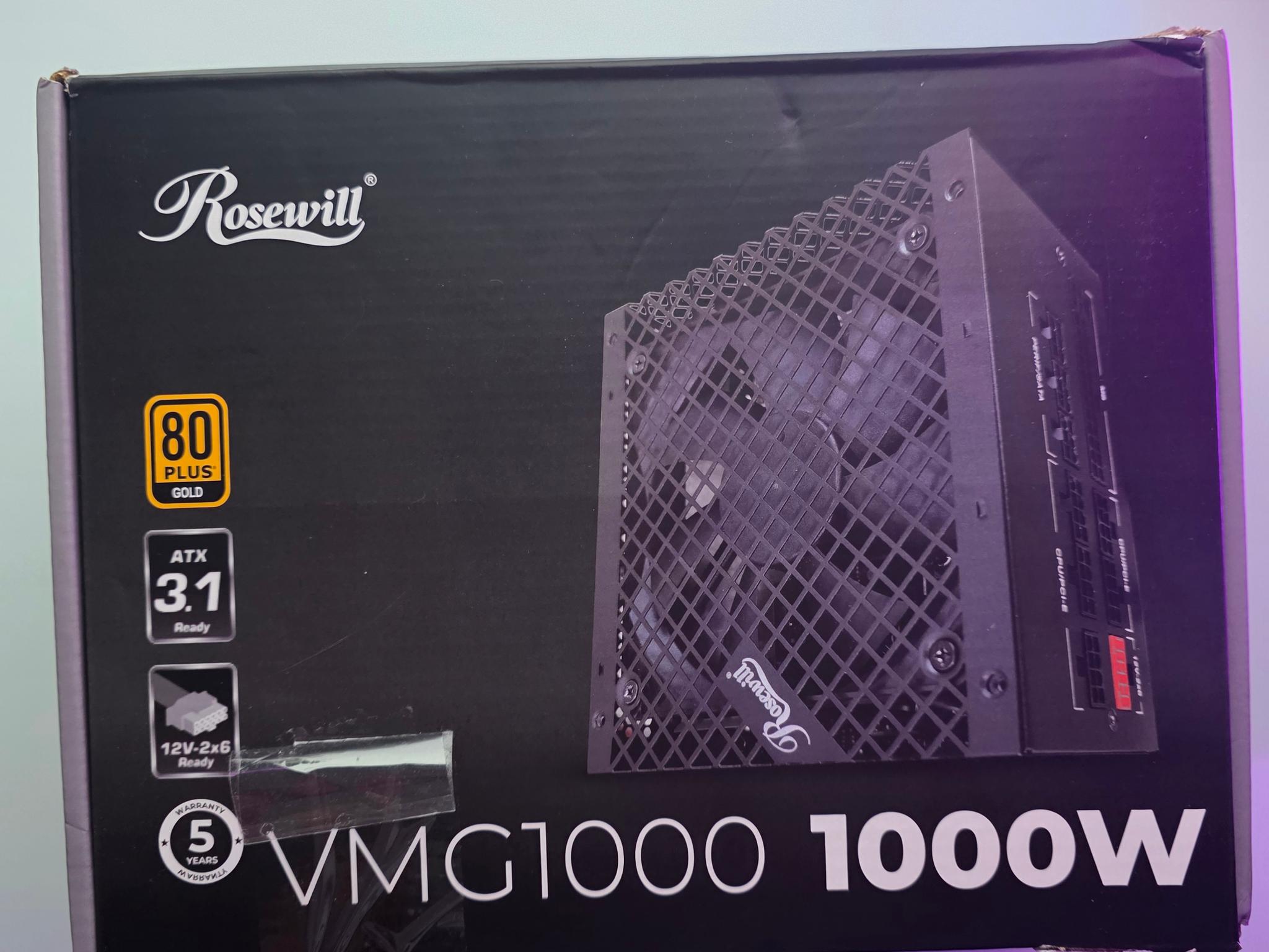 Rosewill VMG-1000 1000W PSU – ATX 3.1, 80+ Gold (New/Tested)