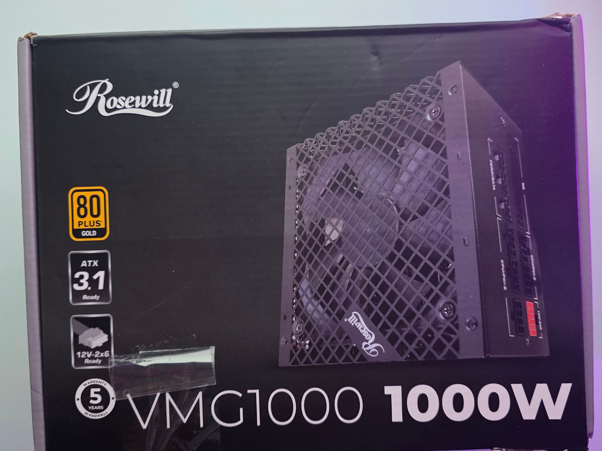 Rosewill VMG-1000 1000W PSU – ATX 3.1, 80+ Gold (New/Tested)