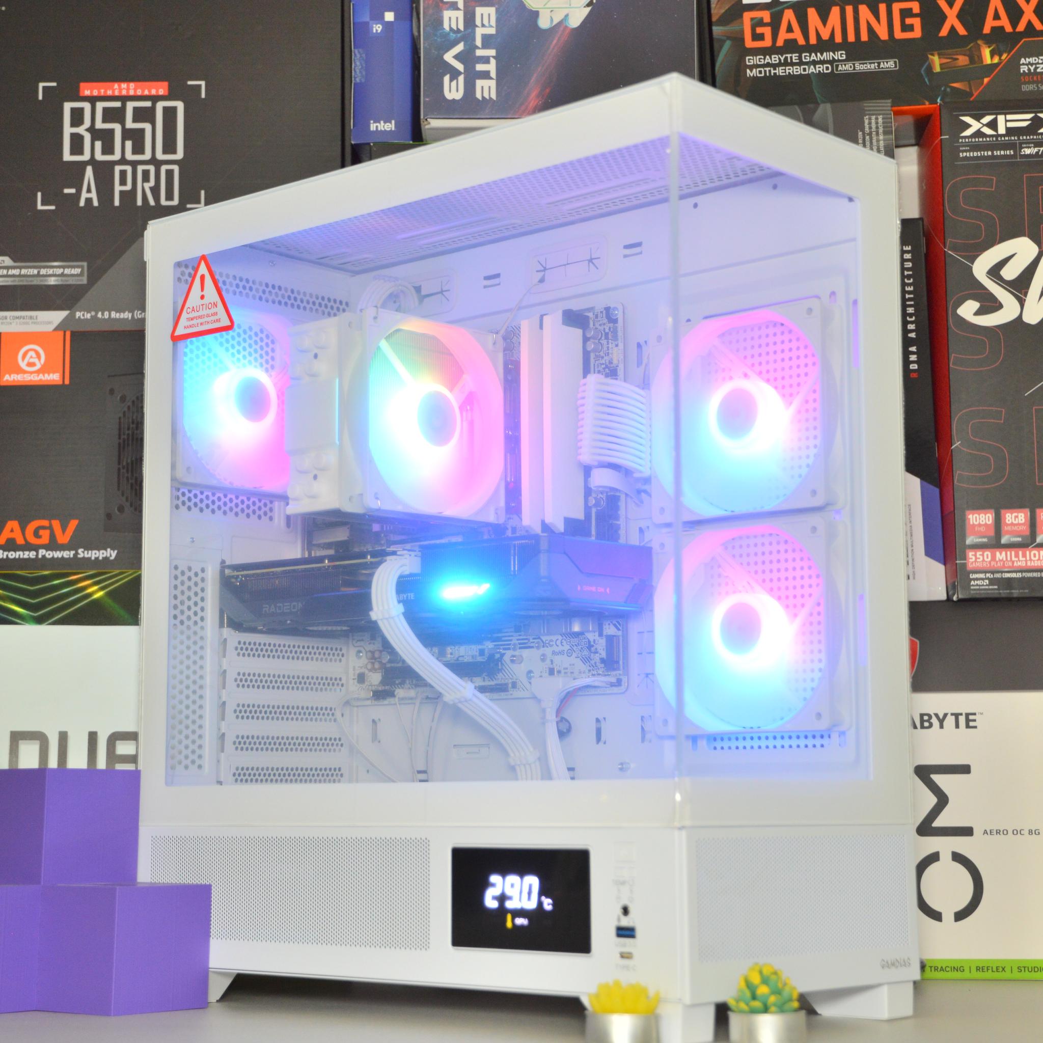 🌧️🌨️| RX 9060 XT 16GB | RYZEN 5 7600 | 16 GB DDR5 RAM | 1TB NVME SSD | Hurricane Blizzard