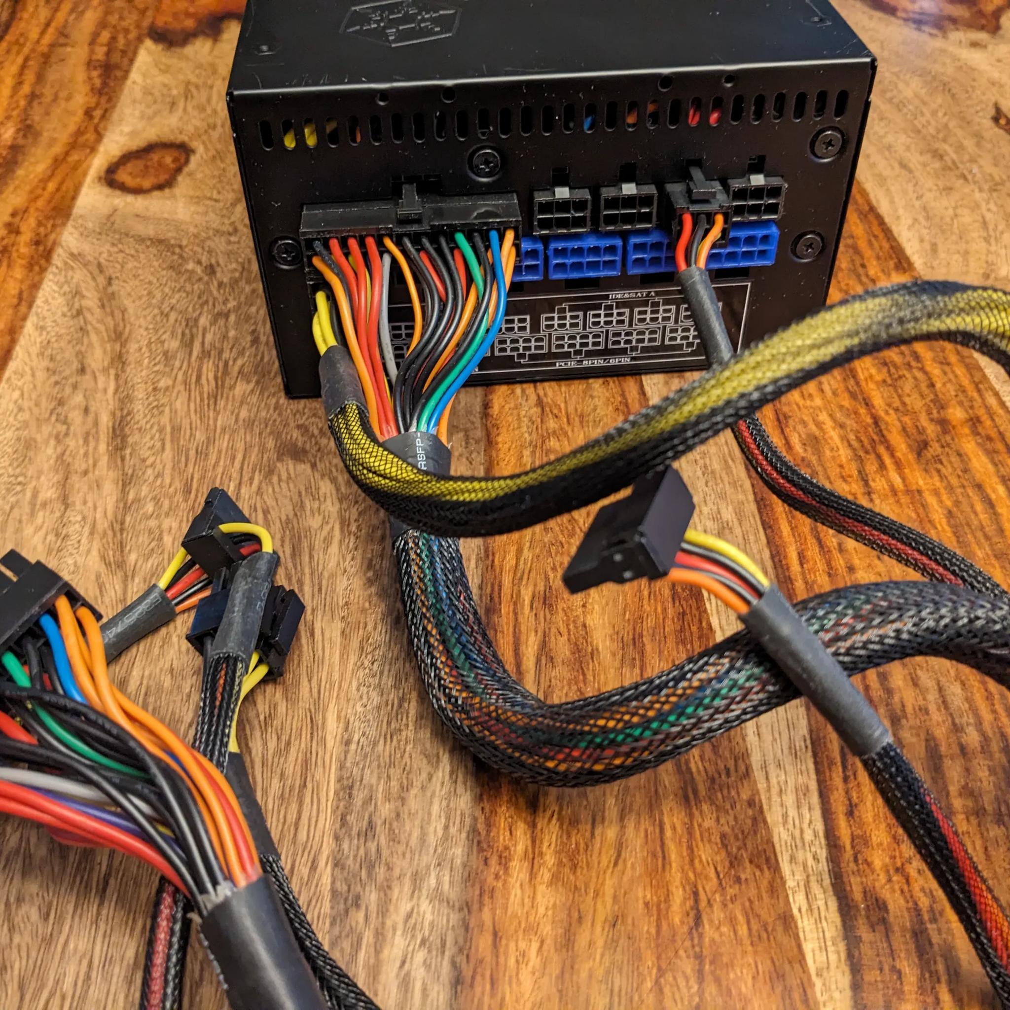 SilverStone SST-ST75F-P 750W Modular Power Supply w/ MB and SATA cables. Tested Working!