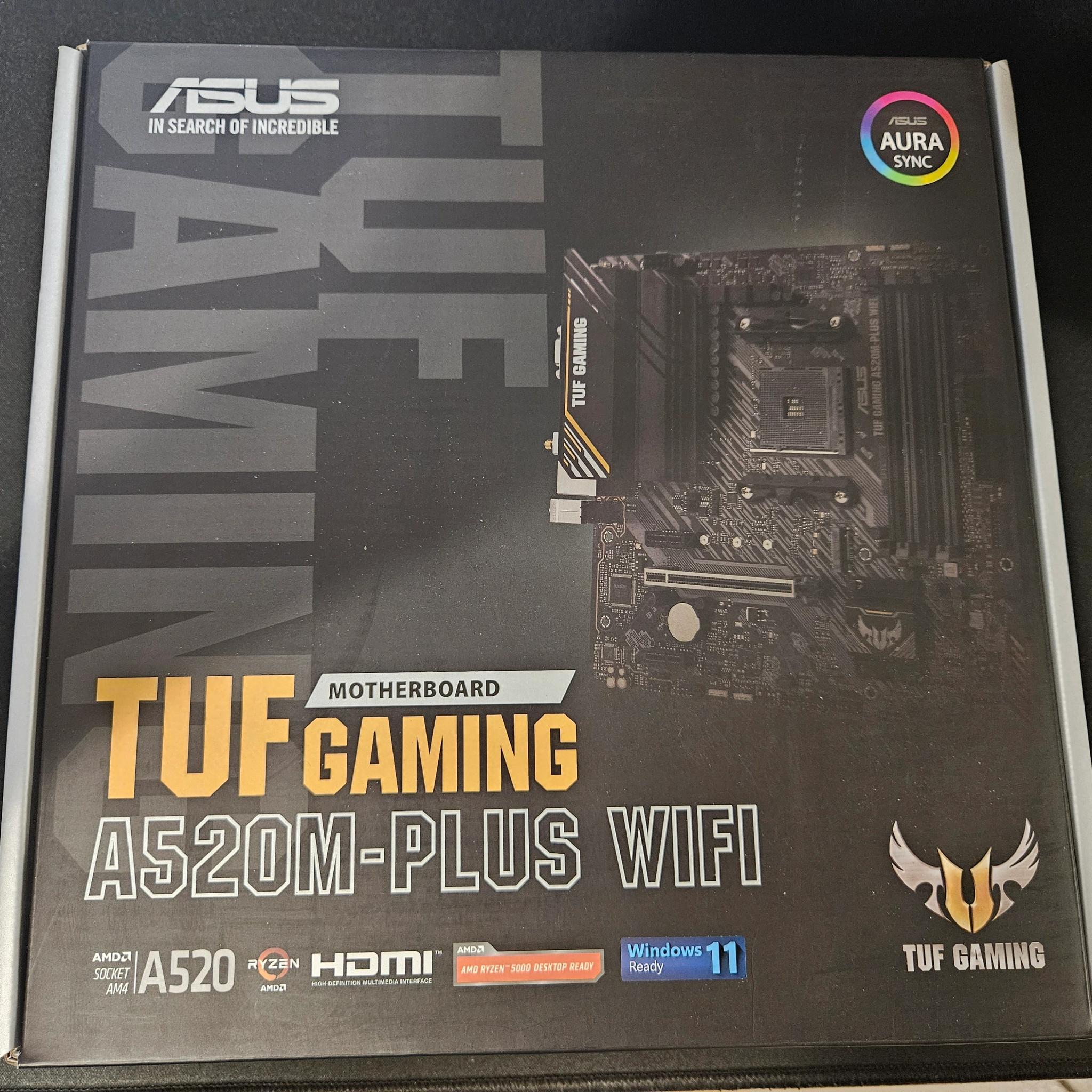 Ryzen 7 5700x, Vengeance LPX 16GB (2x8GB), ASUS A520M-Plus Wi-Fi | No Retention Frame Or Screws