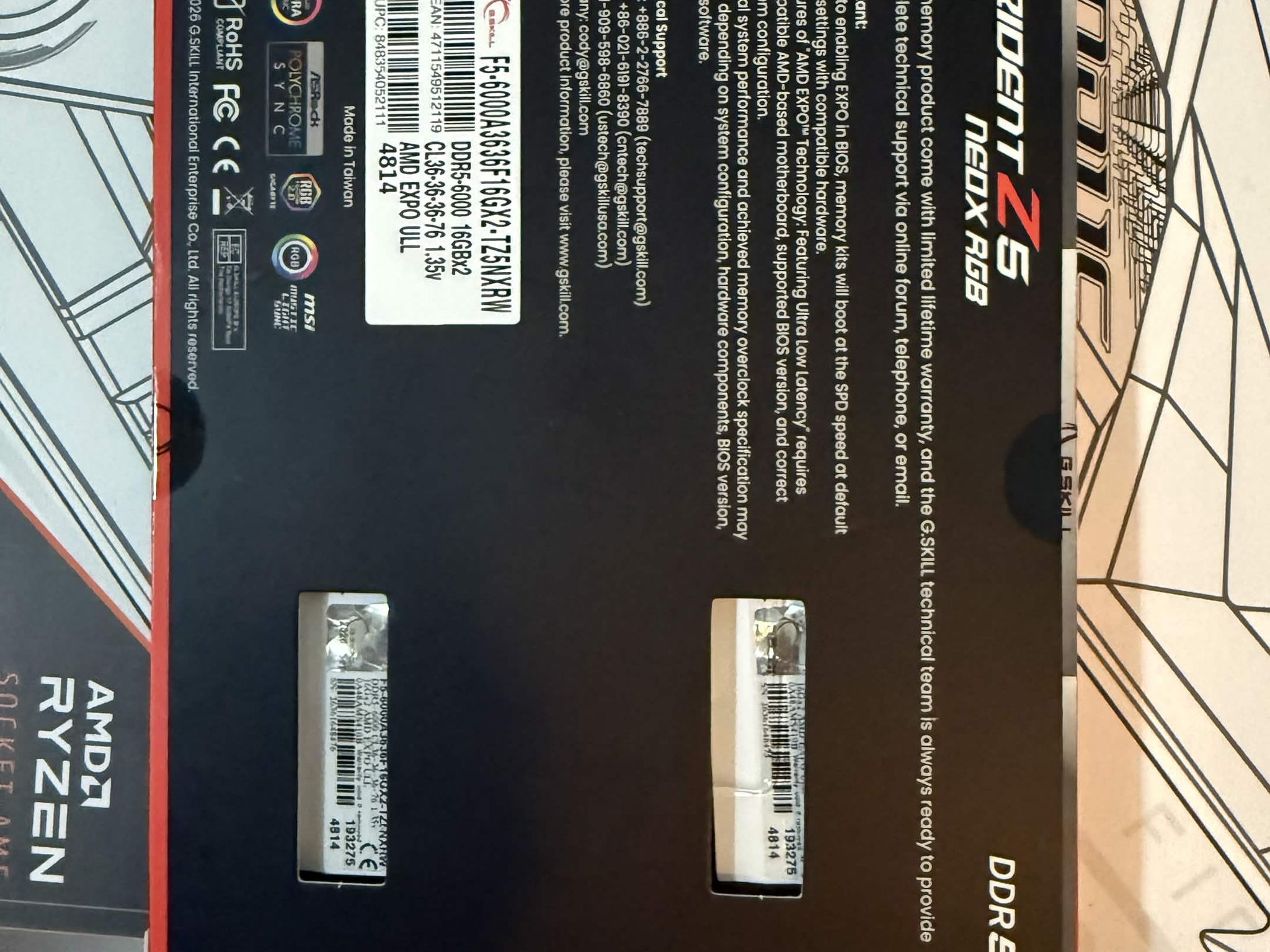 G.SKILL Trident Z5 Neo RGB 32GB DDR5-6000