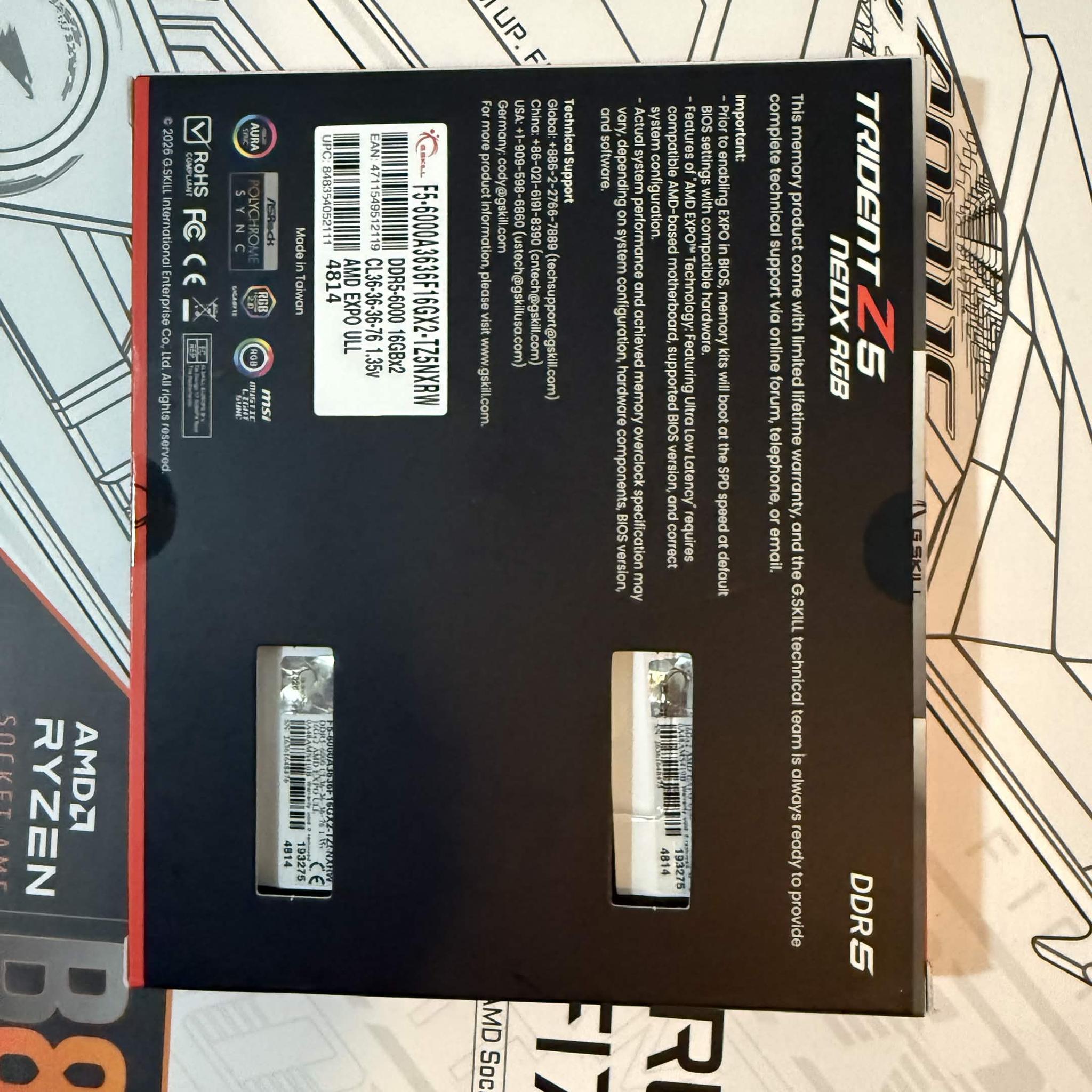 G.SKILL Trident Z5 Neo RGB 32GB DDR5-6000