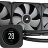 Corsair H150i Elite LCD AIO Liquid Cooler - LCD Screen - 360mm Black