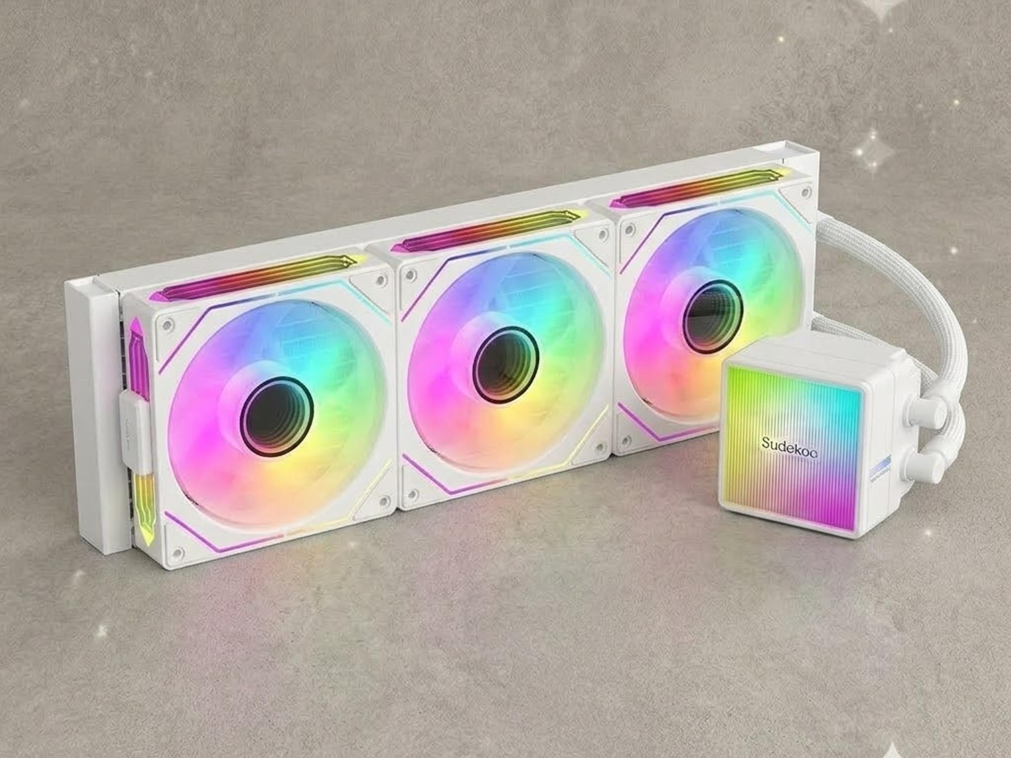 AIO CPU COOLER Sudokoo NEXAURA 360 White Infinity Mirrors Plus Edition--3-year warranty