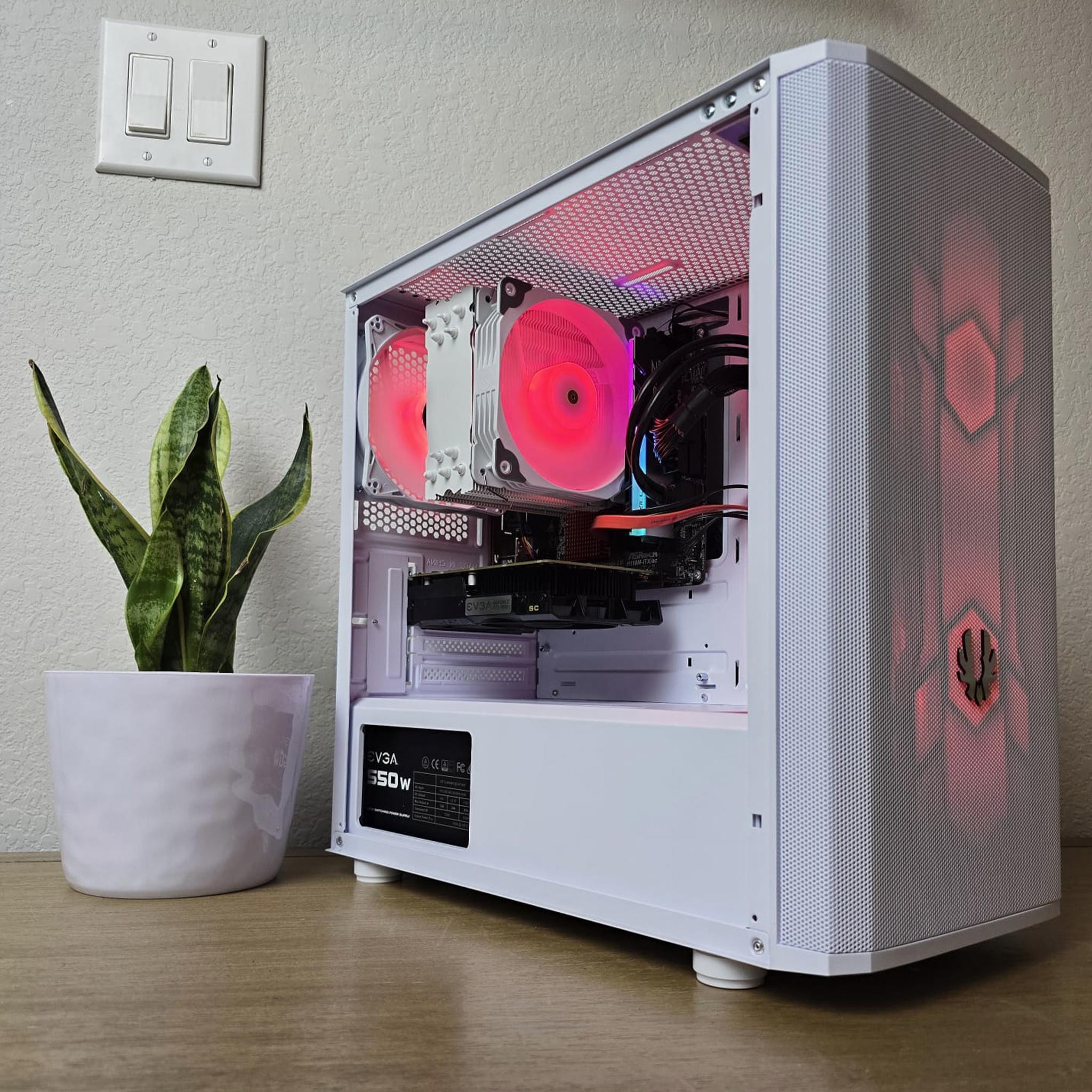GTX 1050Ti | i5 6600k | 16GB DDR4 RAM | 1TB SSD | 1TB HDD | 4 RGB Fans | White RGB Gaming PC