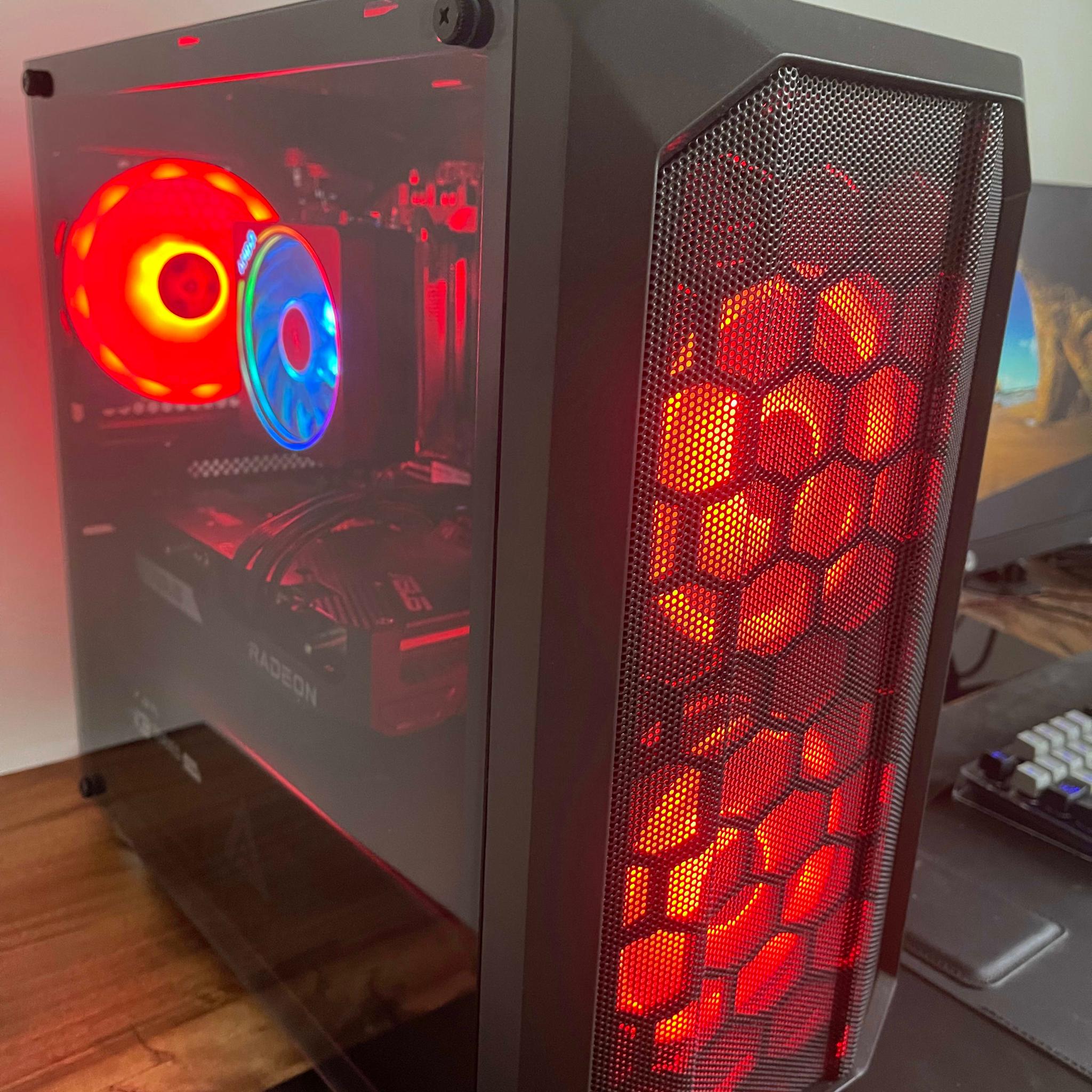ON SALE- Budget Gamer Build Ryzen 3600x Micro Atx Gaming PC ,6600xt AMD 