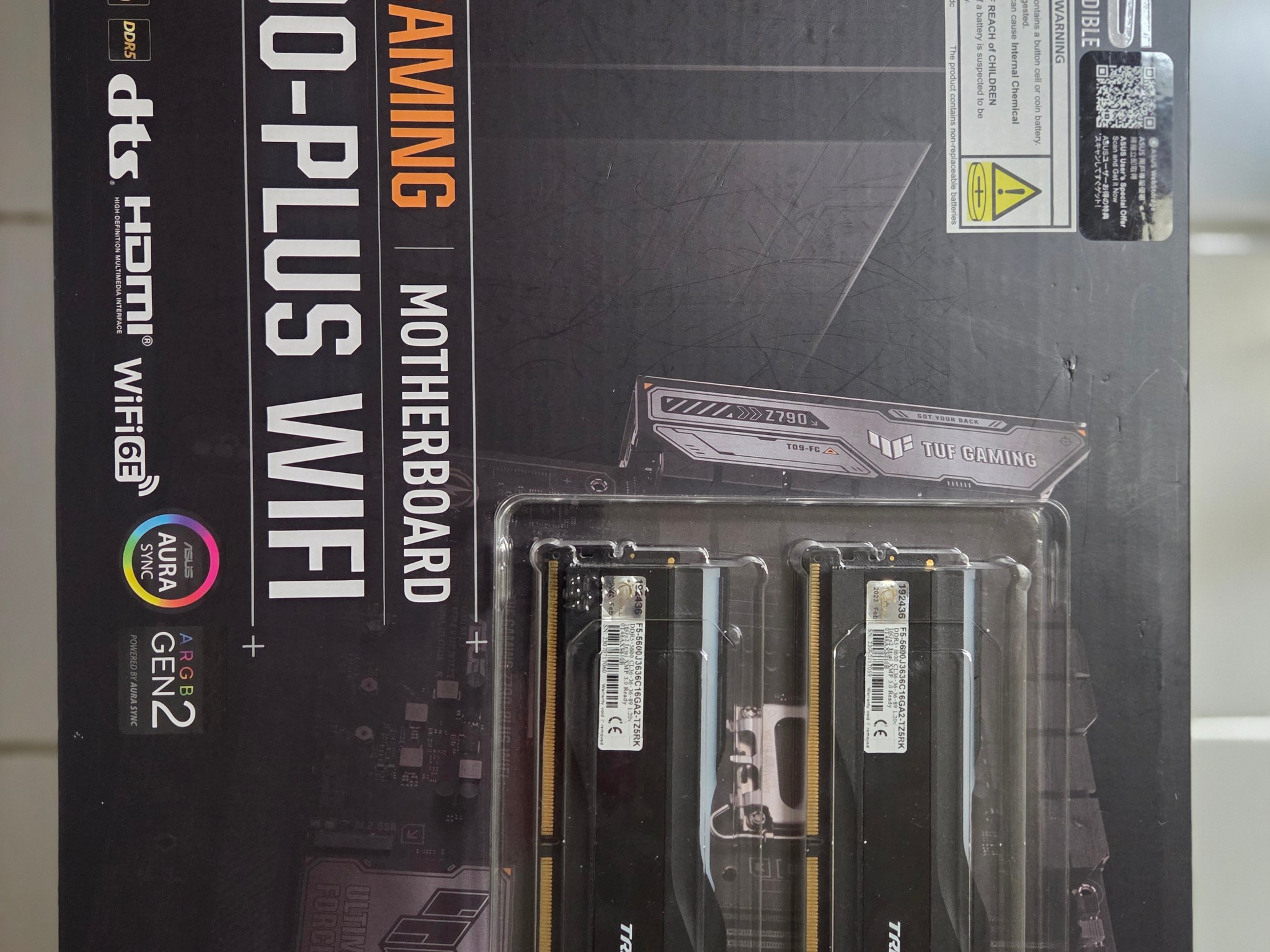 TUF GAMING Z790-PLUS WIFI - i9 13900k - 32gb ddr5 g skill trident z5 rgb 5600MHz