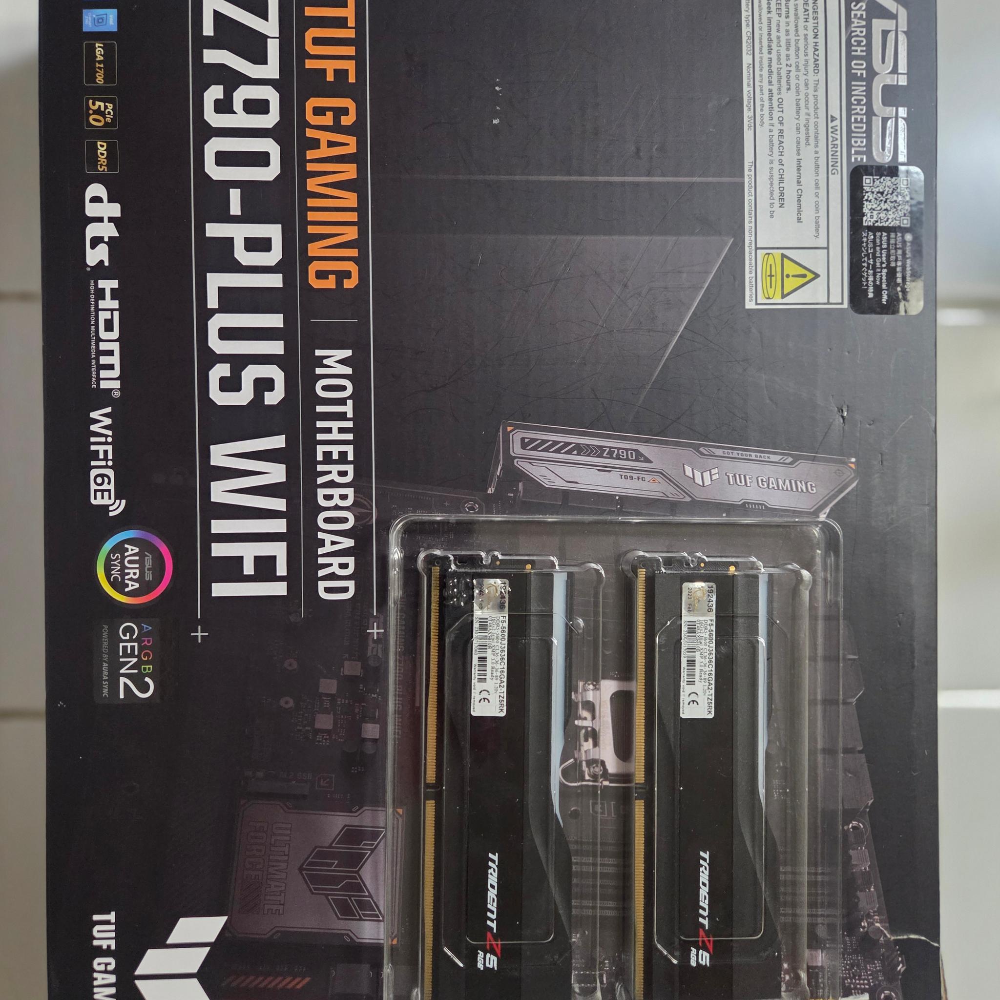 TUF GAMING Z790-PLUS WIFI - i9 13900k - 32gb ddr5 g skill trident z5 rgb 5600MHz