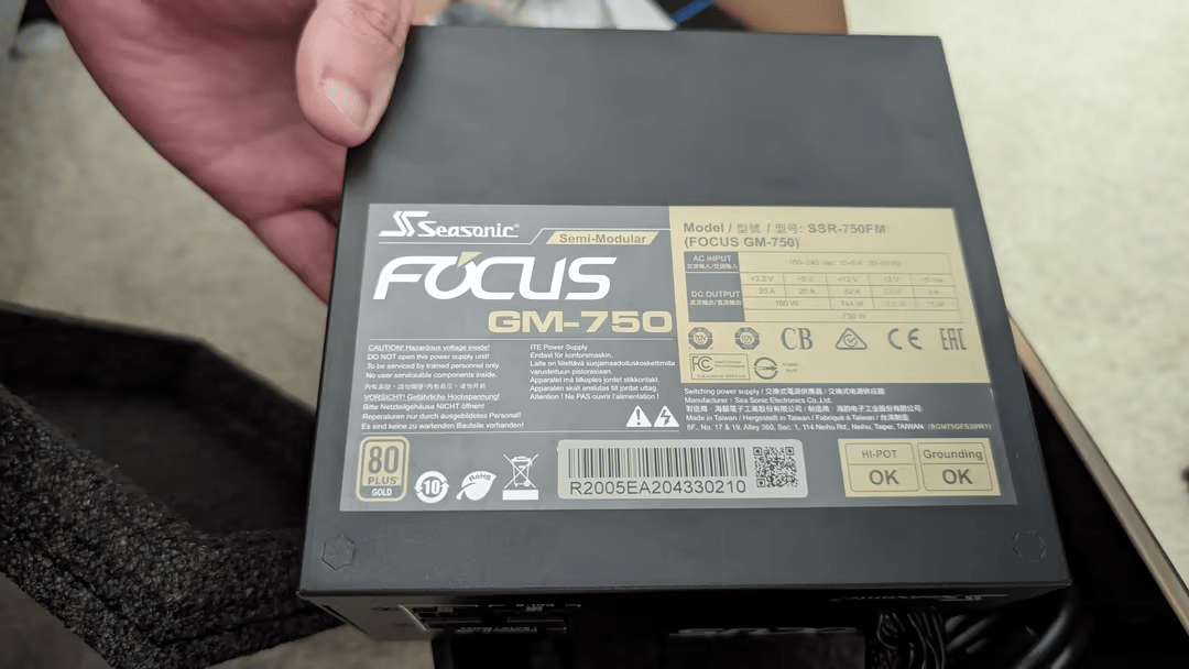 NEVER USED! SeaSonic 750W Power Supply with 80+ GOLD Standard