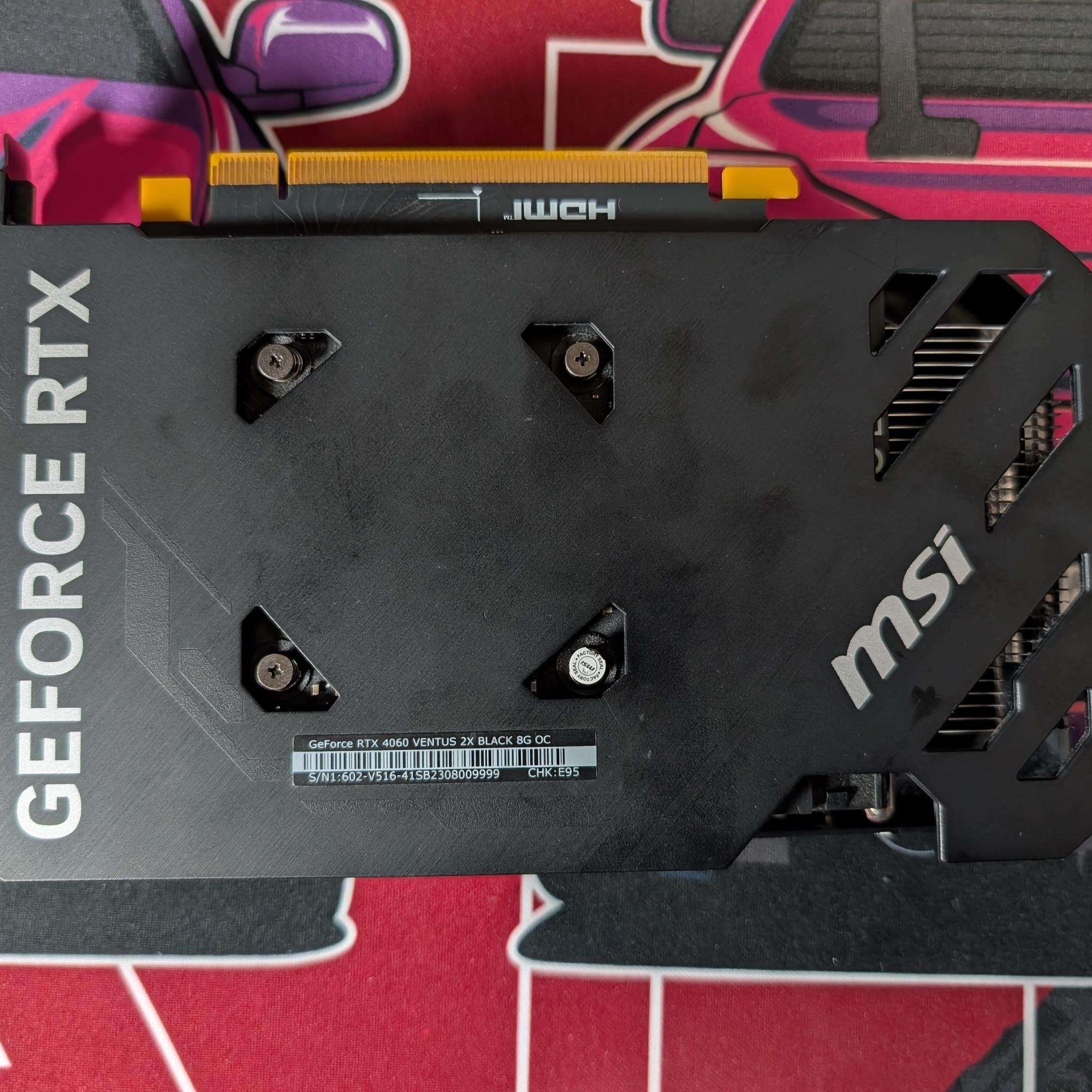 MSI GeForce RTX 4060 VENTUS 2X BLACK 8G OC
