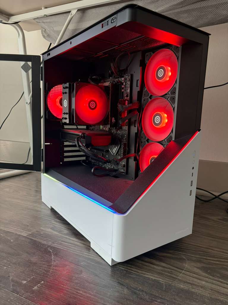 CyberPowerPC - AMD Ryzen 7 8700F - 16GB Memory - AMD Radeon RX 7600 8GB - 1TB PCIe 4.0 SSD - White