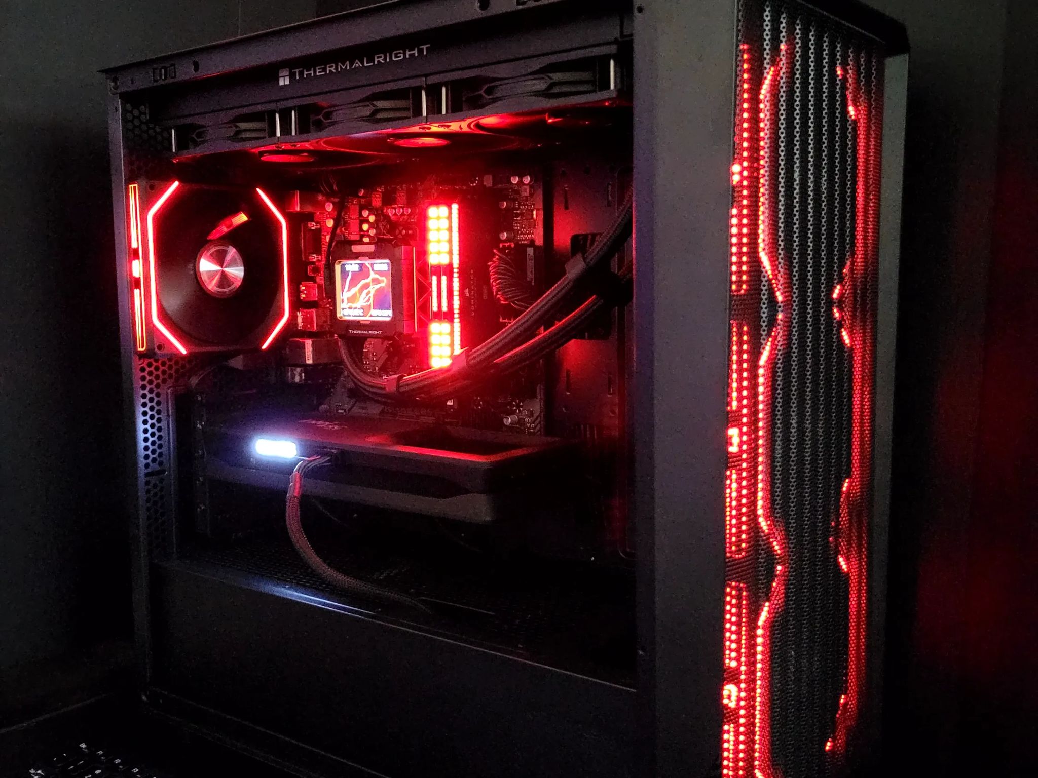 🖤🔥 Fiery Blackout MicroATX • Arc B550 LE• Benchmark-Tuned & Silent