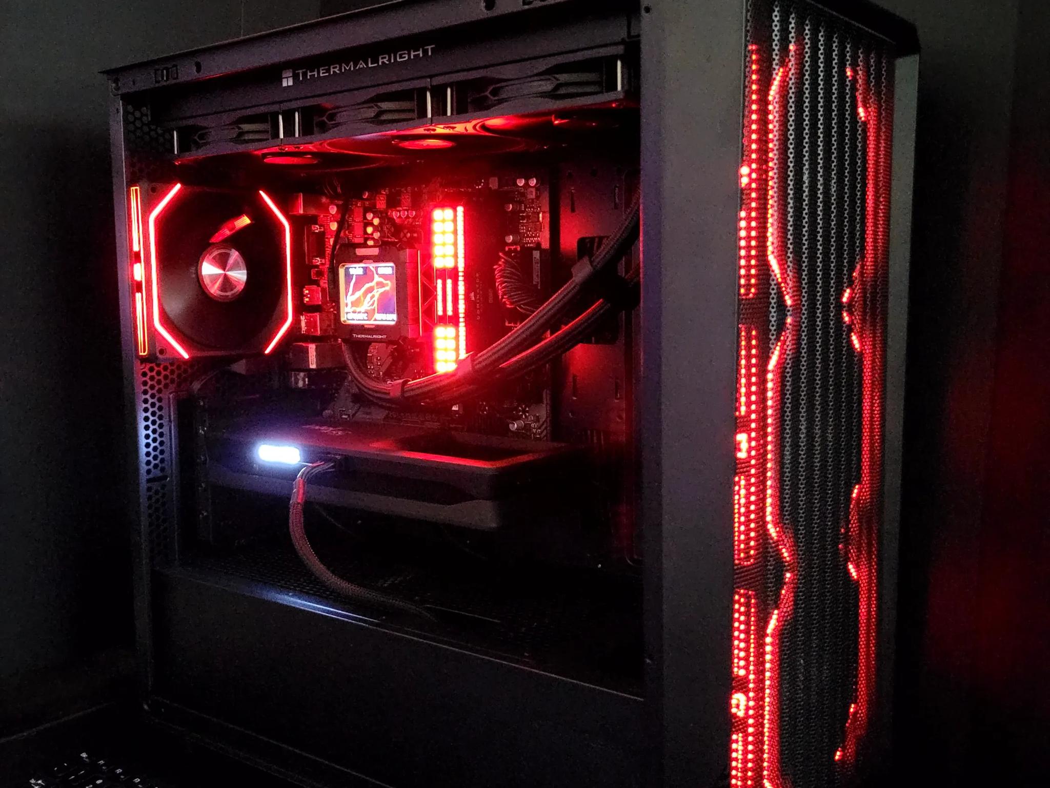 🖤🔥 Fiery Blackout MicroATX • Arc B550 LE• Benchmark-Tuned & Silent
