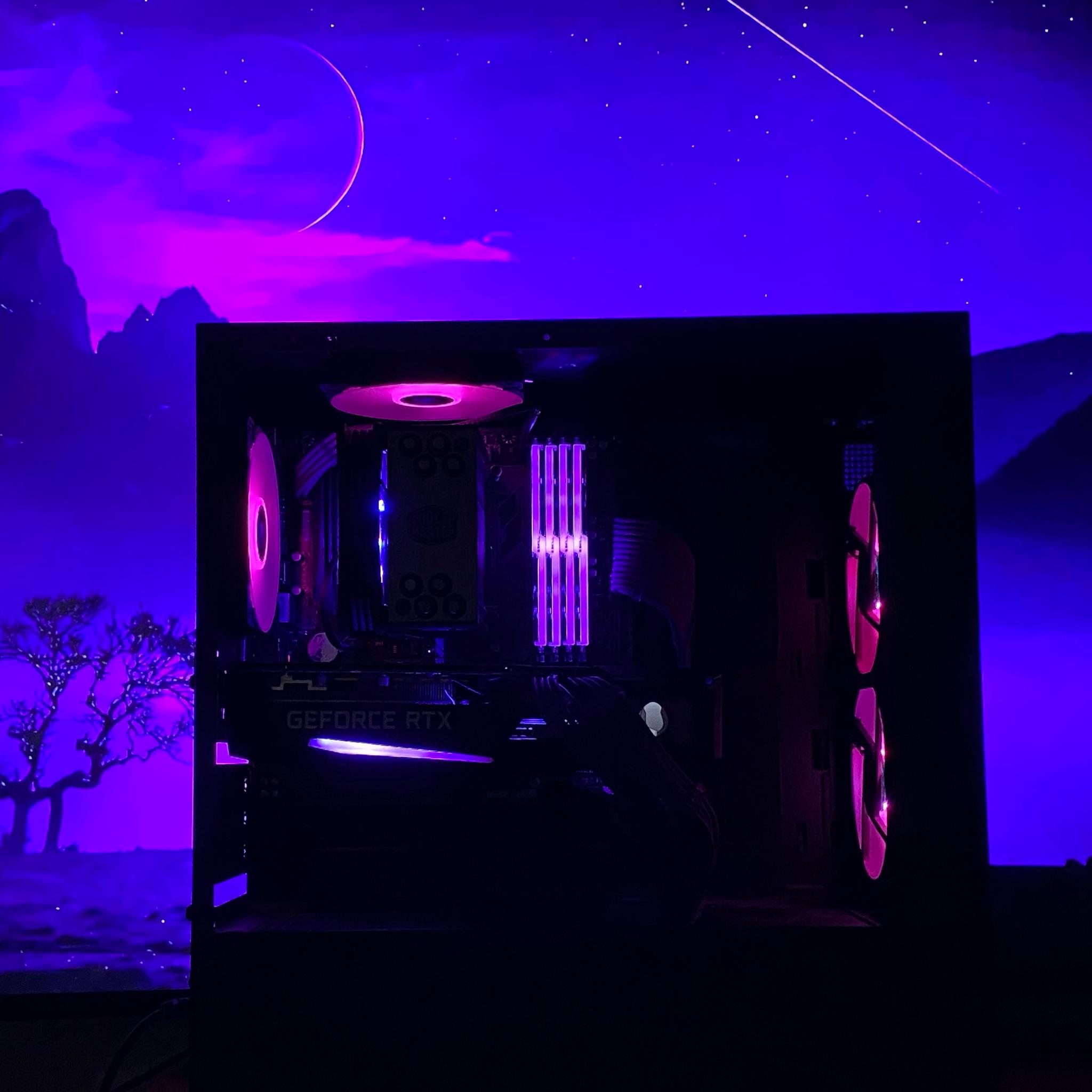 The Purple Rain (Custom PC, 32GB of RAM, 1.5TB's of storage, Ryzen 9 5900xt, RTX 3070 8GB)