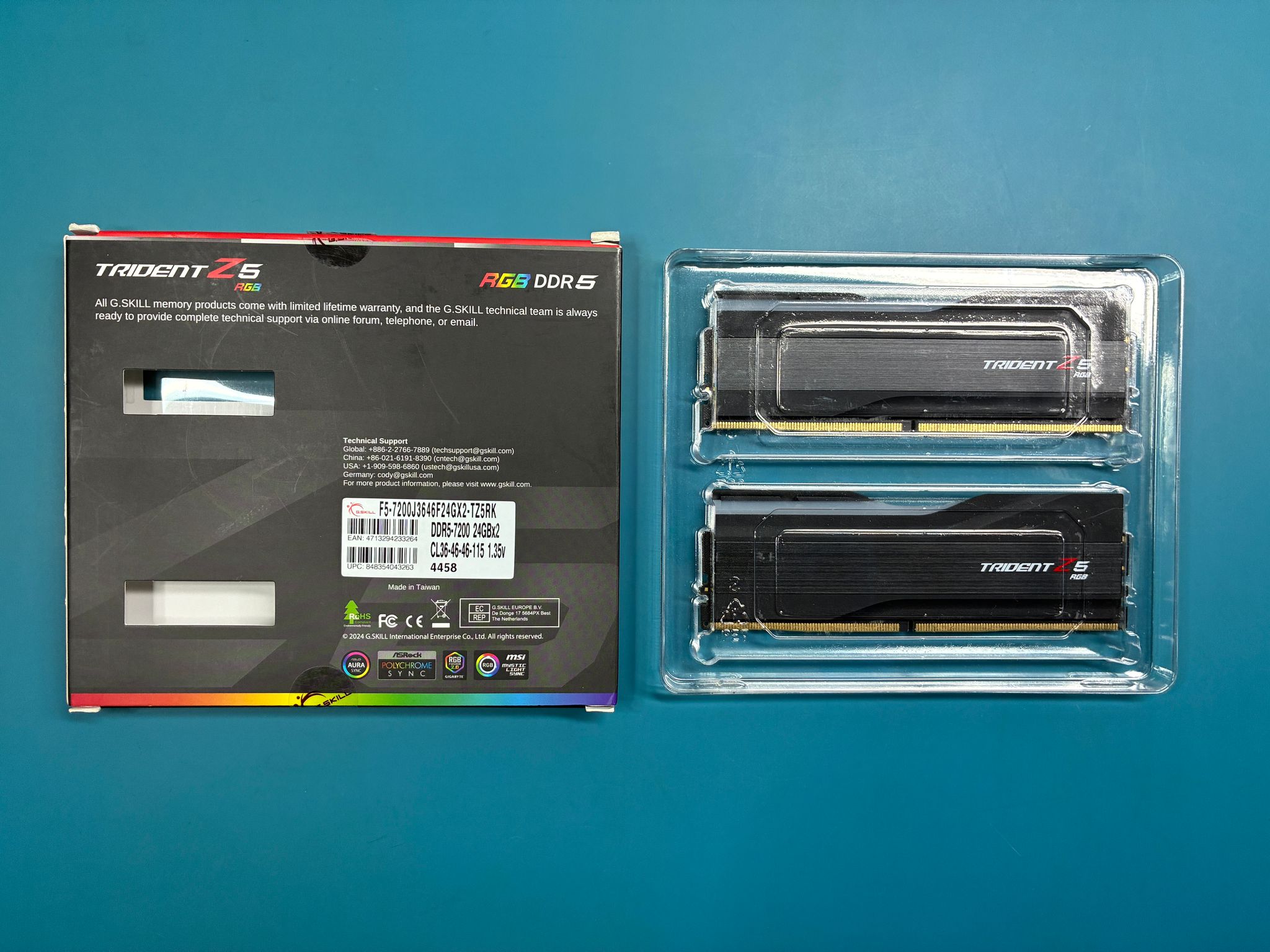 G.SKILL Trident Z5 RGB DDR5 48GB kit (Memory)