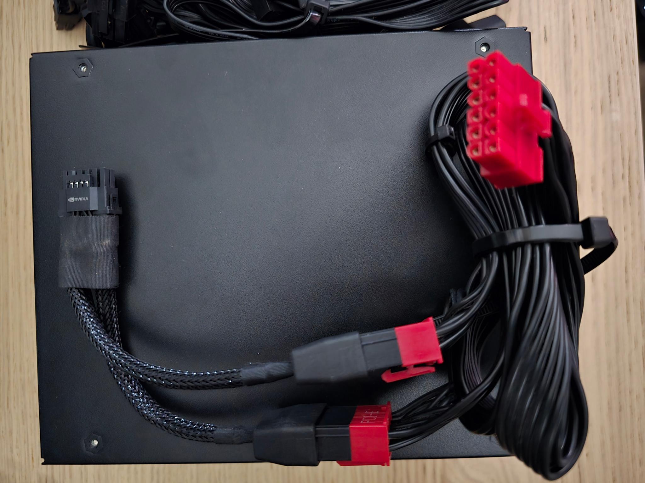 High Power 1050watt 80 Plus Gold 12+1 600watt power connecter - Used Like New for $74.99
