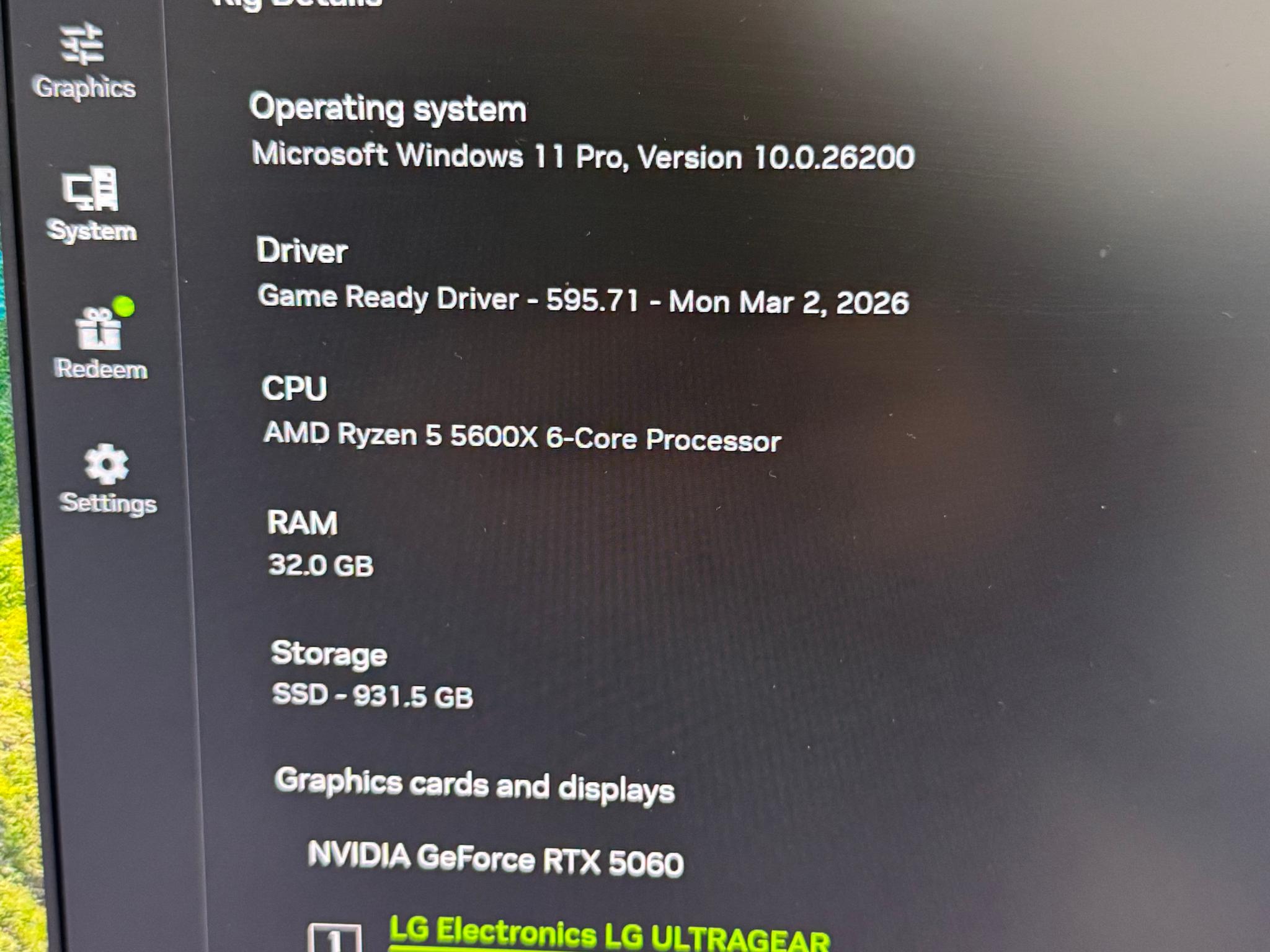 Ryzen 5 5600X - RTX 5060 - 95% New Build
