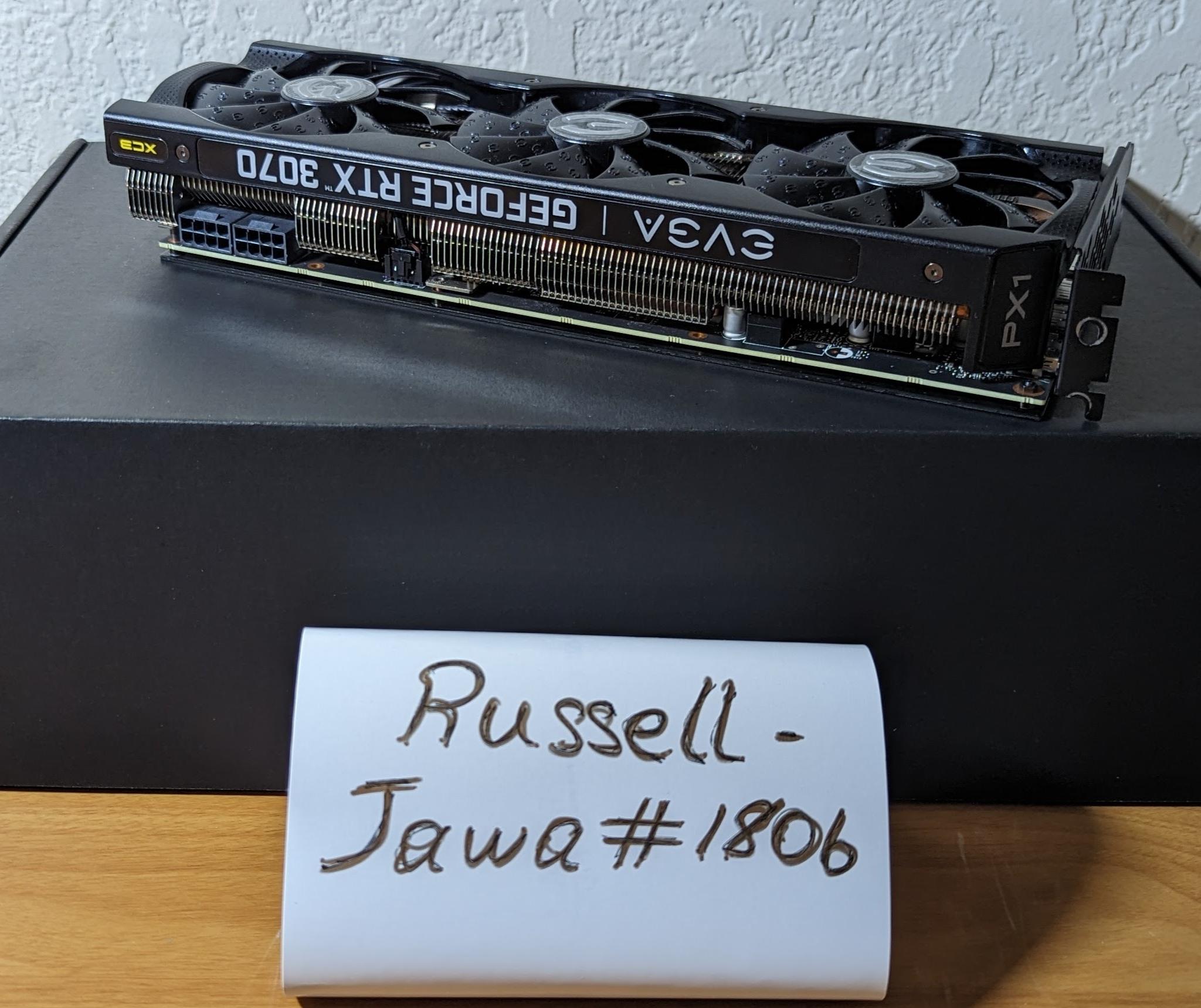 RTX 3070 EVGA XC3 8Gb in Great Condition For Sale