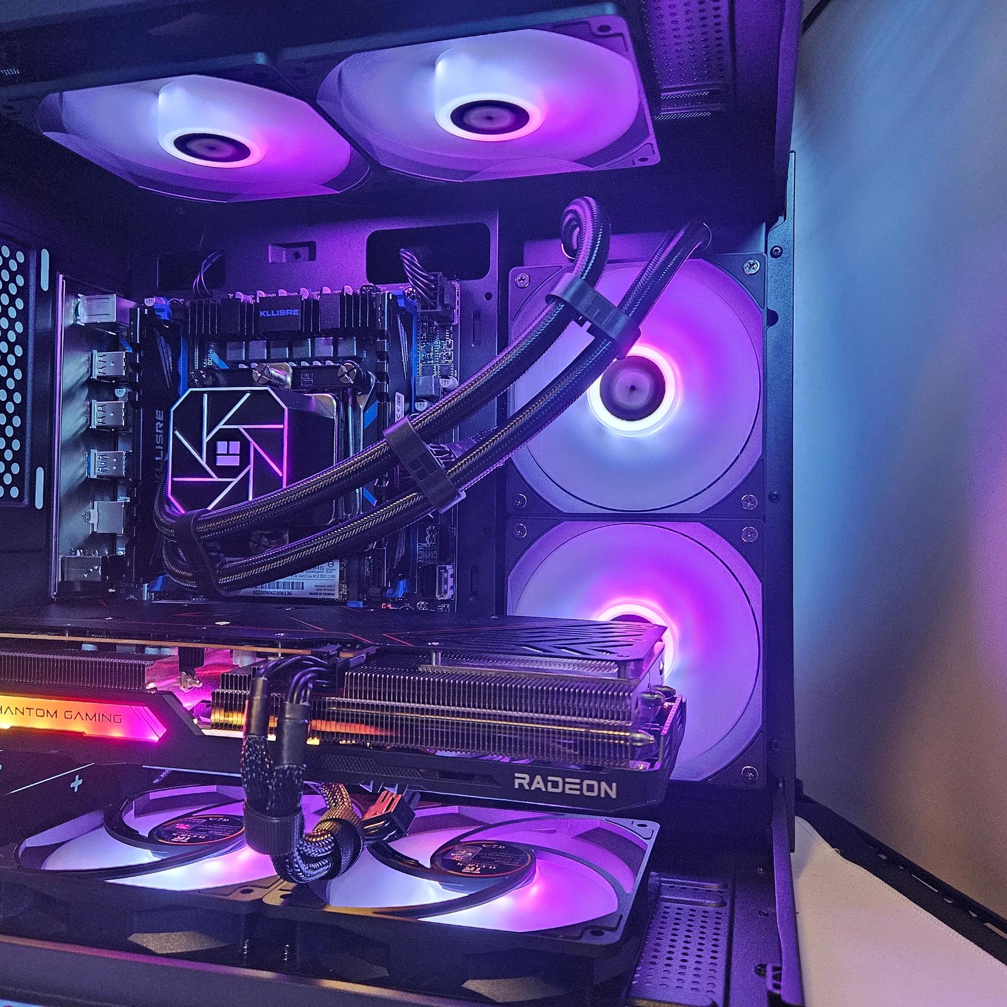 Dark Side Liquid cooled Intel 14 core / 16GB DDR4 / 512GB SSD / RX 7600