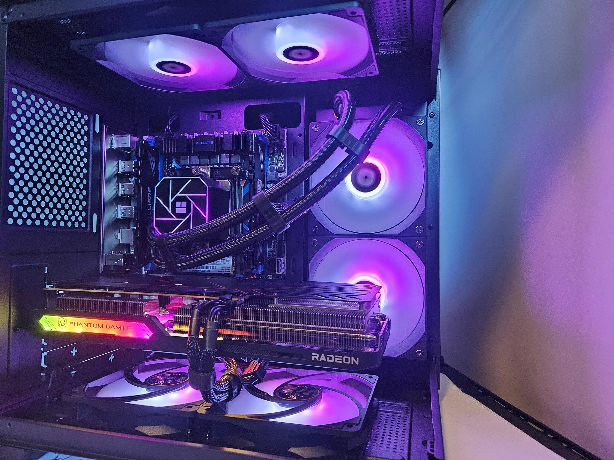 Dark Side Liquid cooled Intel 14 core / 16GB DDR4 / 512GB SSD / RX 7600
