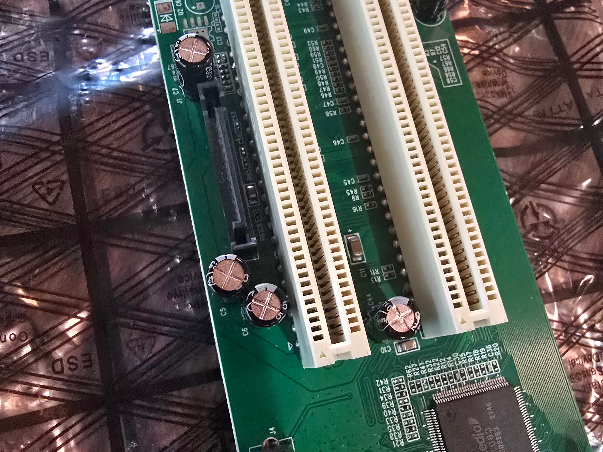 PCIe 1X to Dual Pci Slot Expansion Card PCI-Express 1X Male to PCI Female Adapter for Sound Cards xp