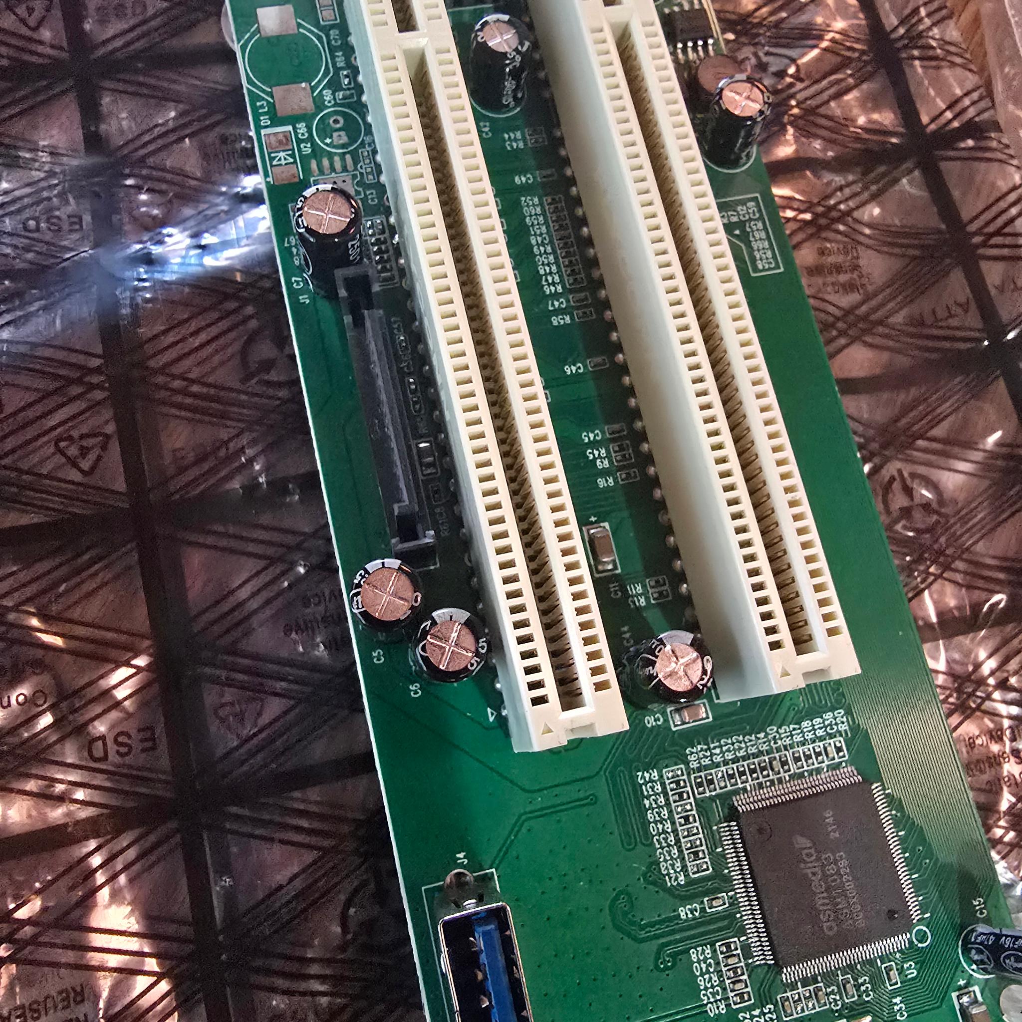 PCIe 1X to Dual Pci Slot Expansion Card PCI-Express 1X Male to PCI Female Adapter for Sound Cards xp