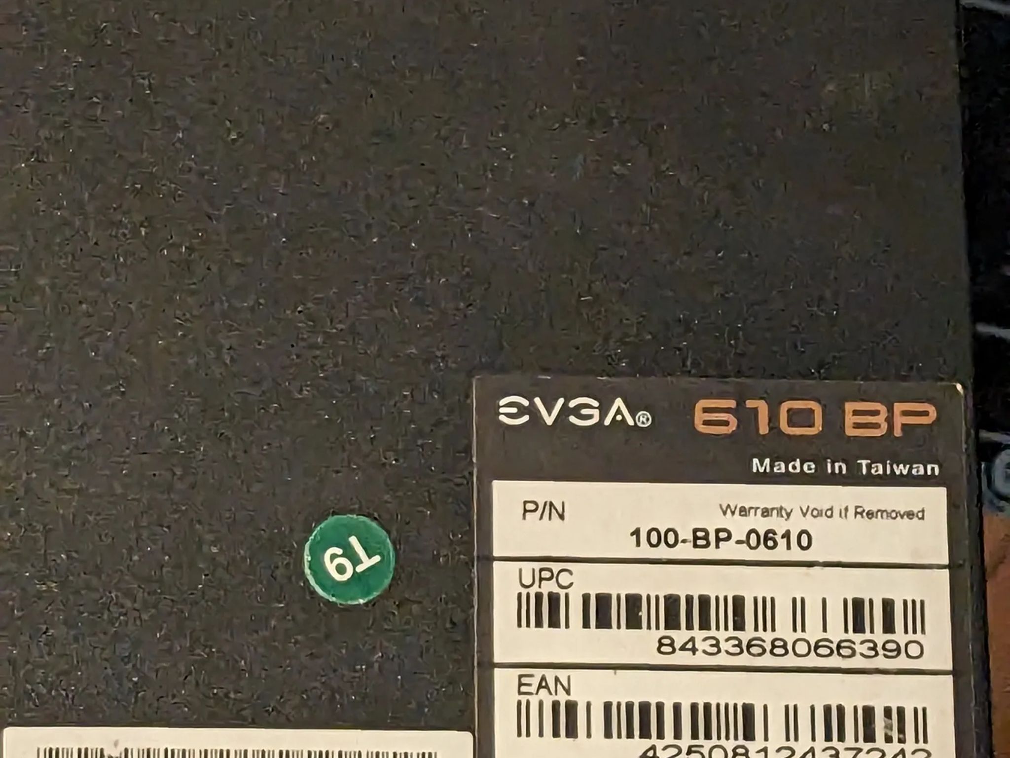 EVGA BP 610W PSU
