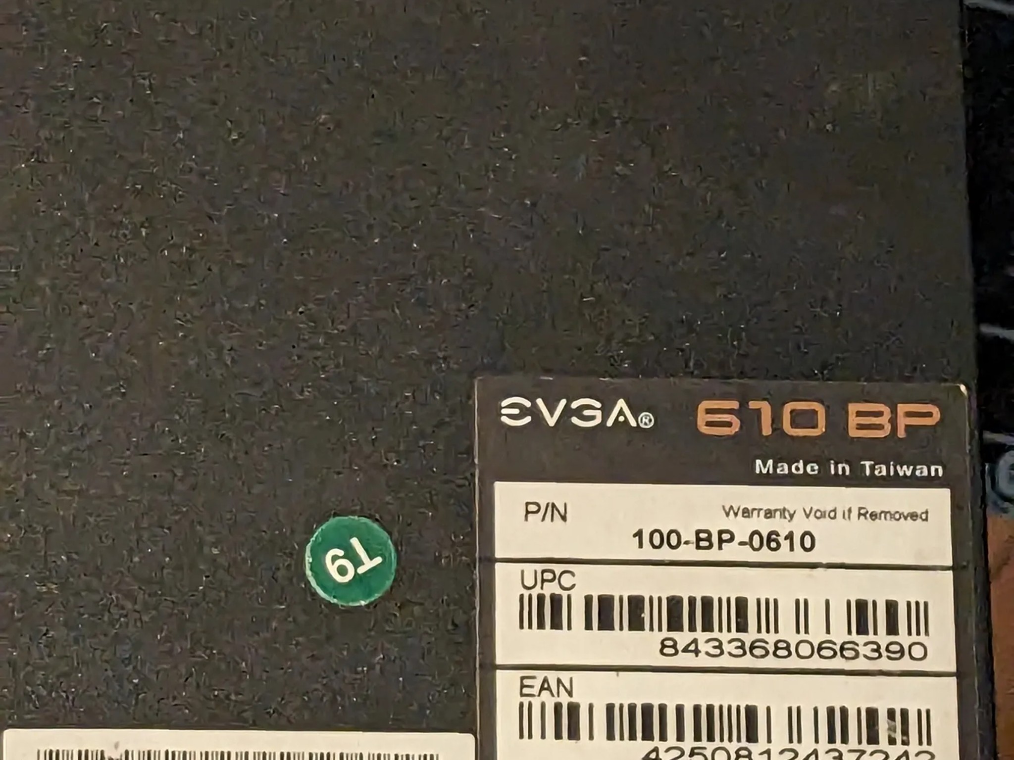 EVGA BP 610W PSU