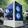 🐼🤍 GLASS PANDA 🤍🐼 Ryzen 5 5500| RX 9060XT| 16 GB DDR4| 750GB NVMe| 650W PSU