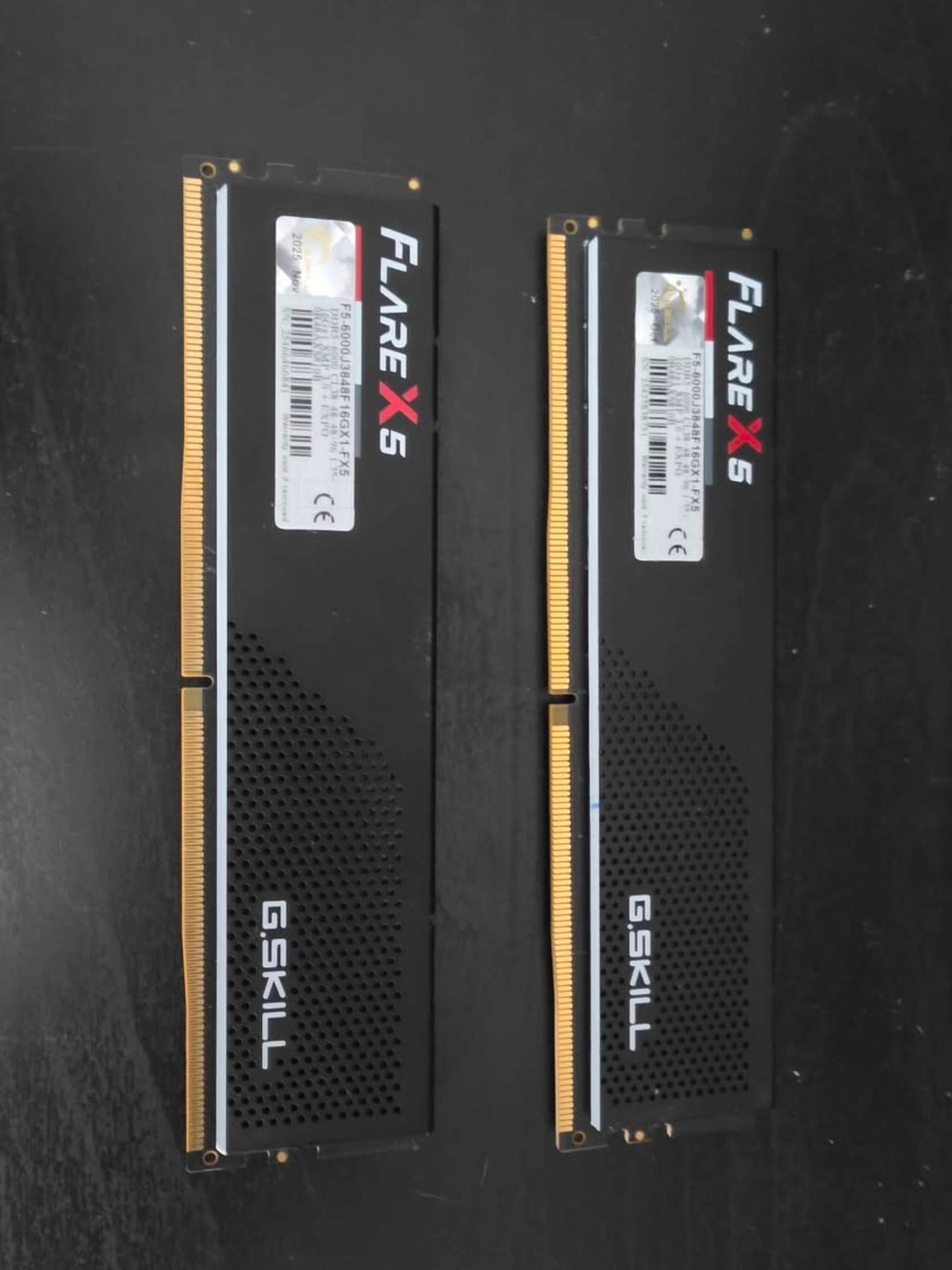 G.Skill Flare X5 Series AMD EXPO DDR5 RAM 32GB (2 x 16GB) 6000MT/s CL38