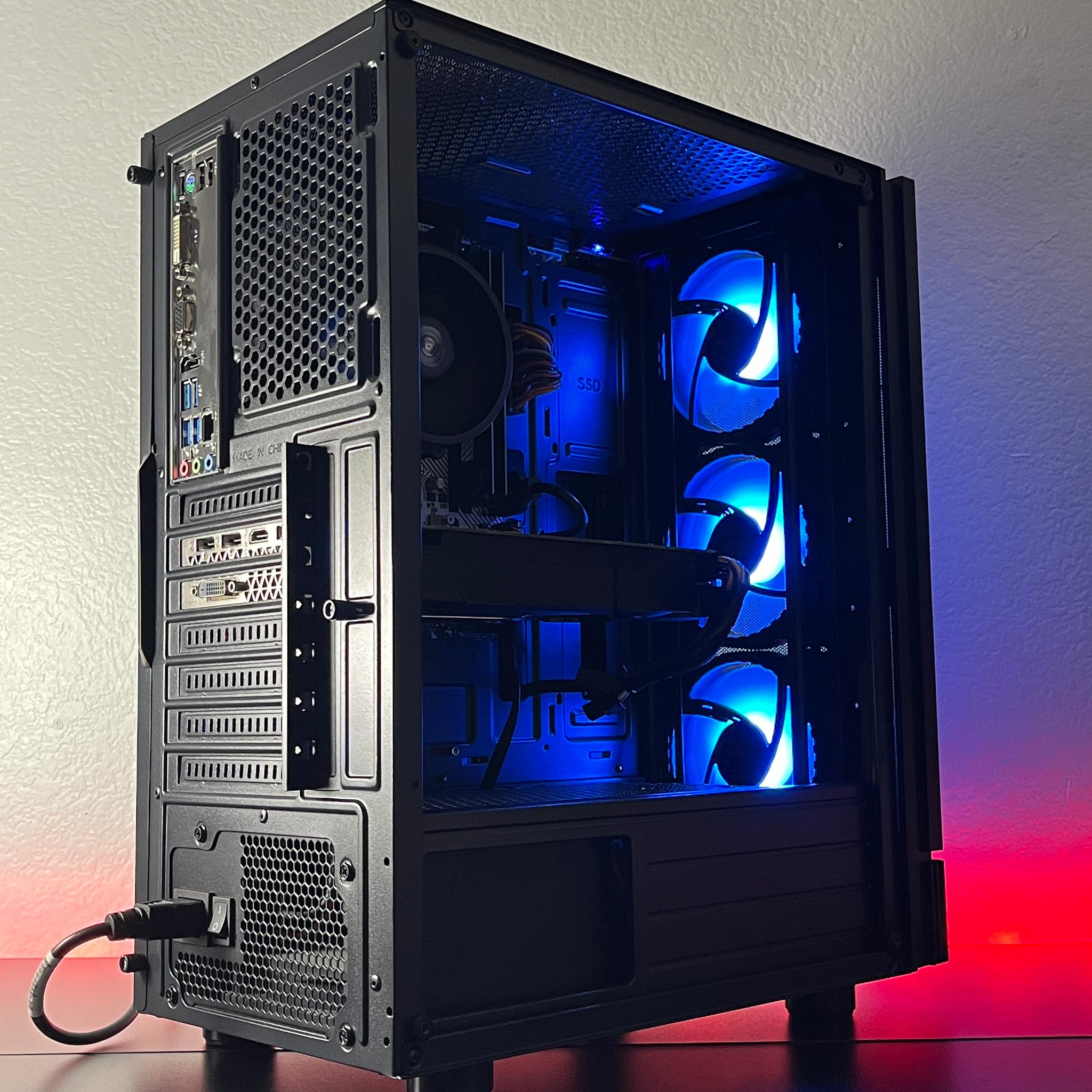 GTX 1070 8GB, Ryzen 7 2700, 16GB RAM | Black RGB Gaming Computer/PC