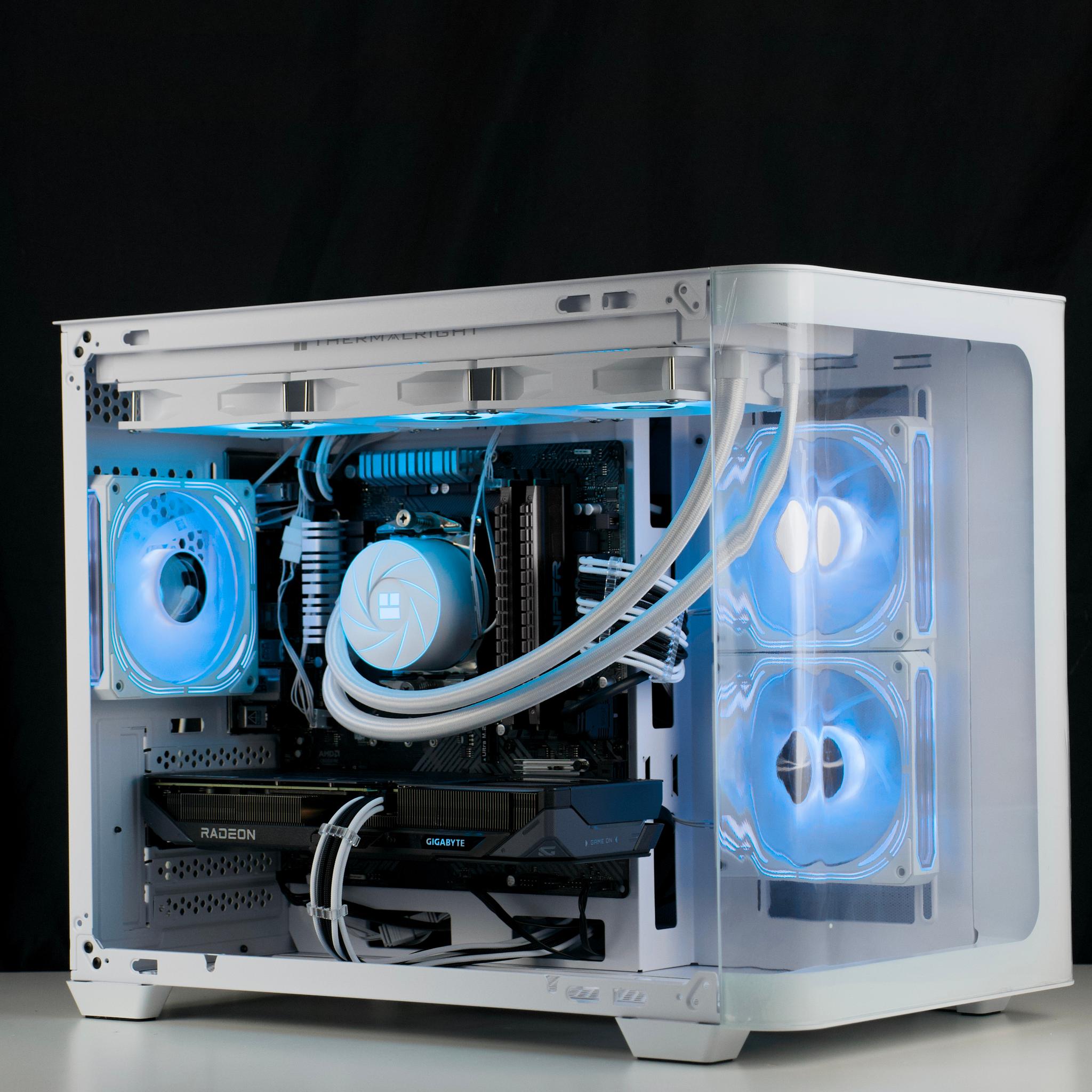 ❄️🧊💎 Whiteout 1440P Gaming PC | RX 9060 XT 16GB, Ryzen 7 5800X, 32GB RAM, 1TB | ❄️🧊💎