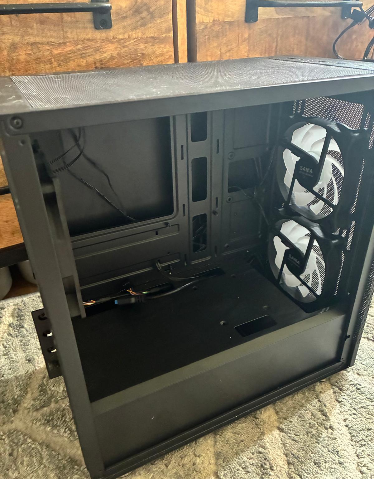 Sama ARGB-Q5-BK Black USB3.0 Tempered Glass Micro ATX