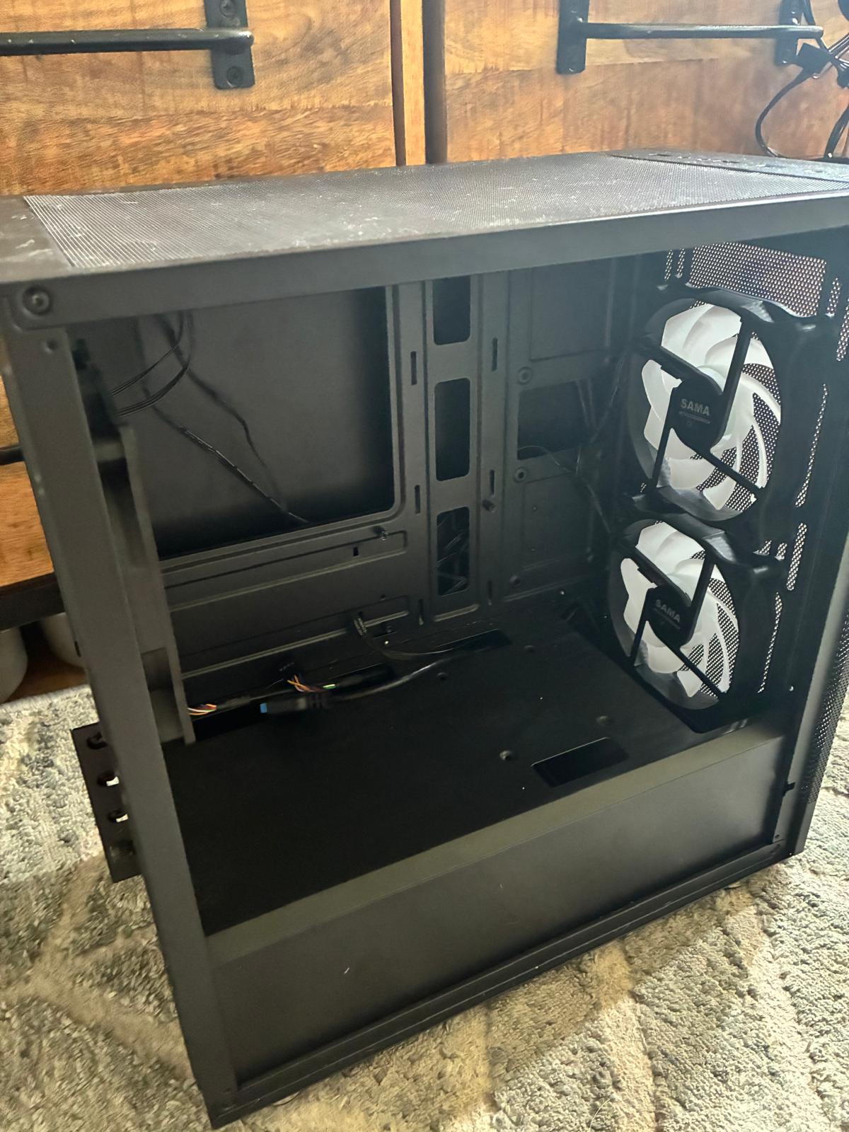 Sama ARGB-Q5-BK Black USB3.0 Tempered Glass Micro ATX