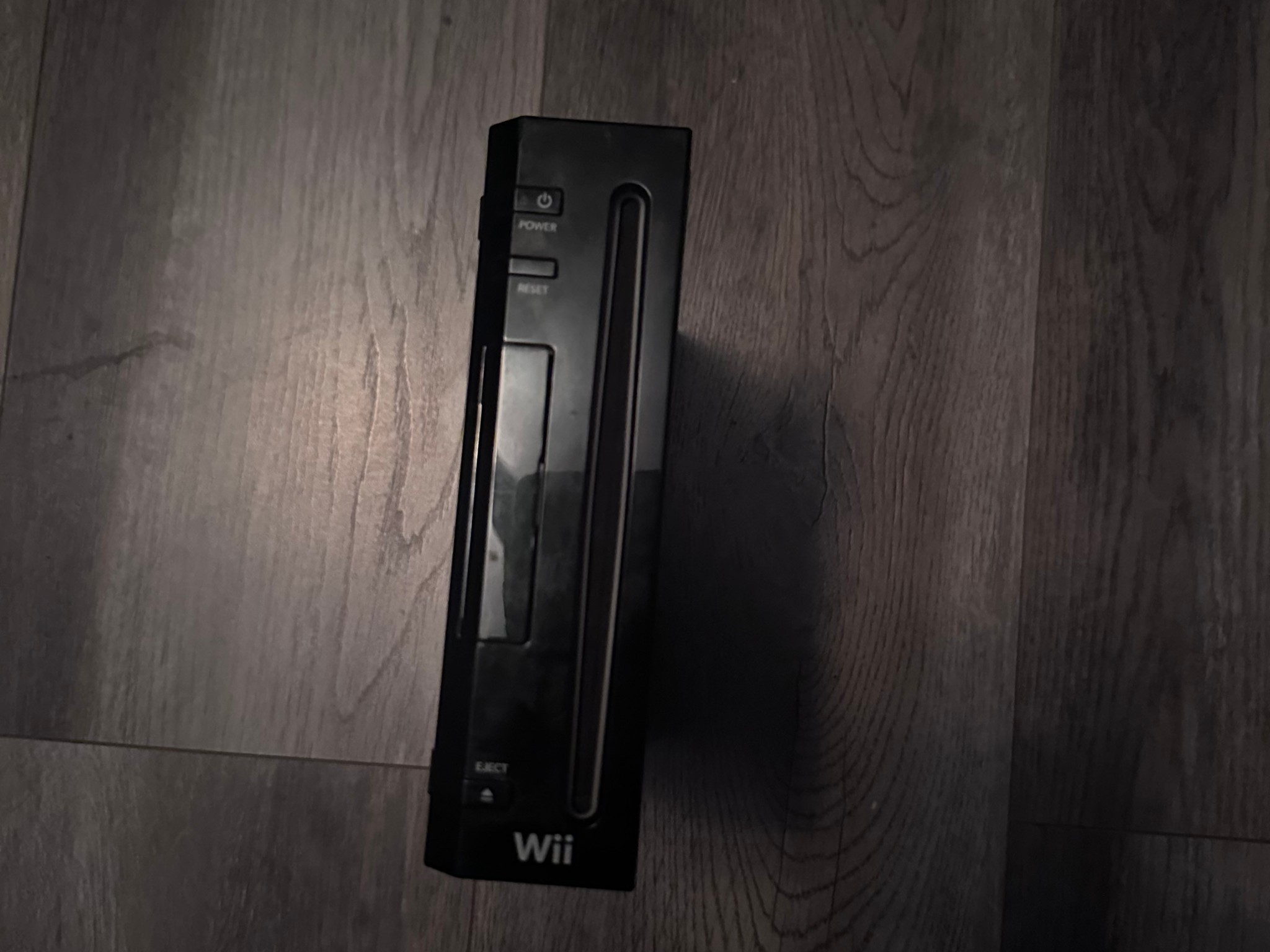 Nintendo Wii (black) NO CONTROLLERS NO CABLES