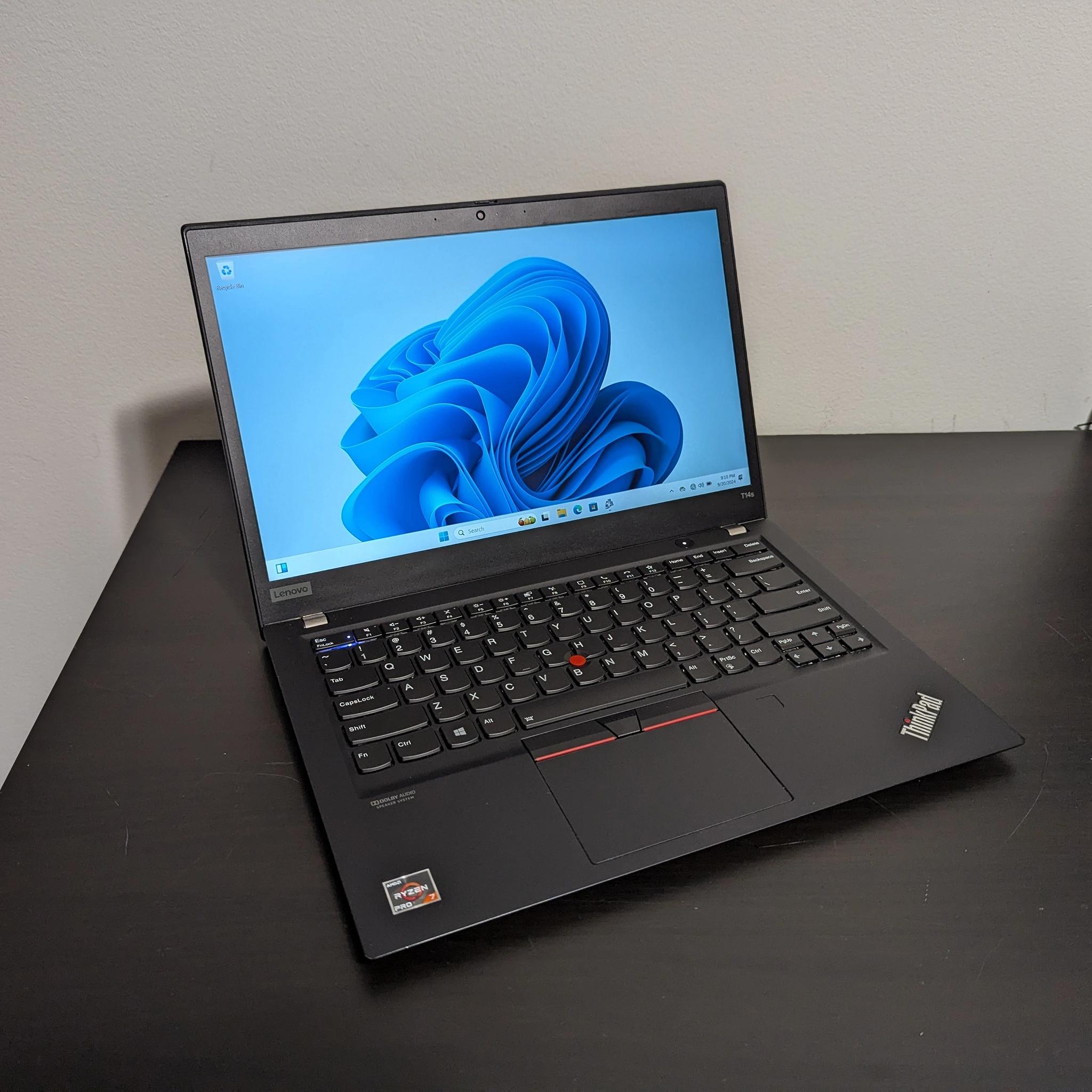 ThinkPad T14s Gen 1 AMD | Ryzen 7 8-Core, 16GB, 500GB | Grade B+