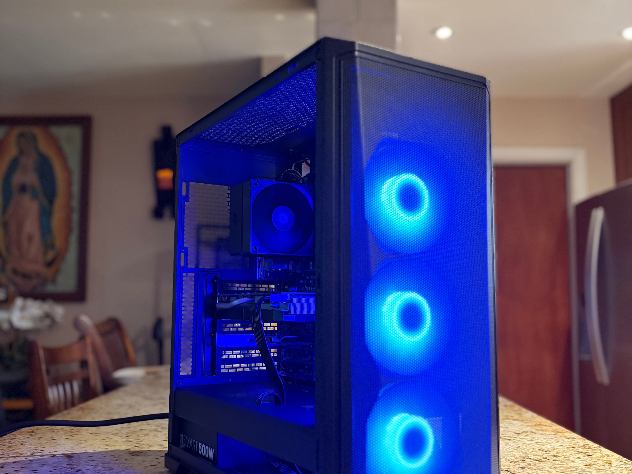 Black Gaming PC | 1660 Super 6GB | INTEL i7-7700 | 16GB RAM | 500GB SATA SSD | Wi-Fi + BT Pcie