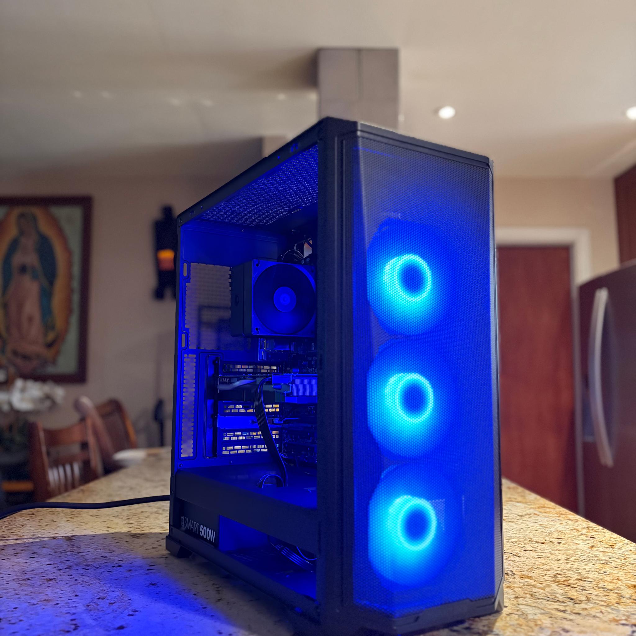 Black Gaming PC | 1660 Super 6GB | INTEL i7-7700 | 16GB RAM | 500GB SATA SSD | Wi-Fi + BT Pcie