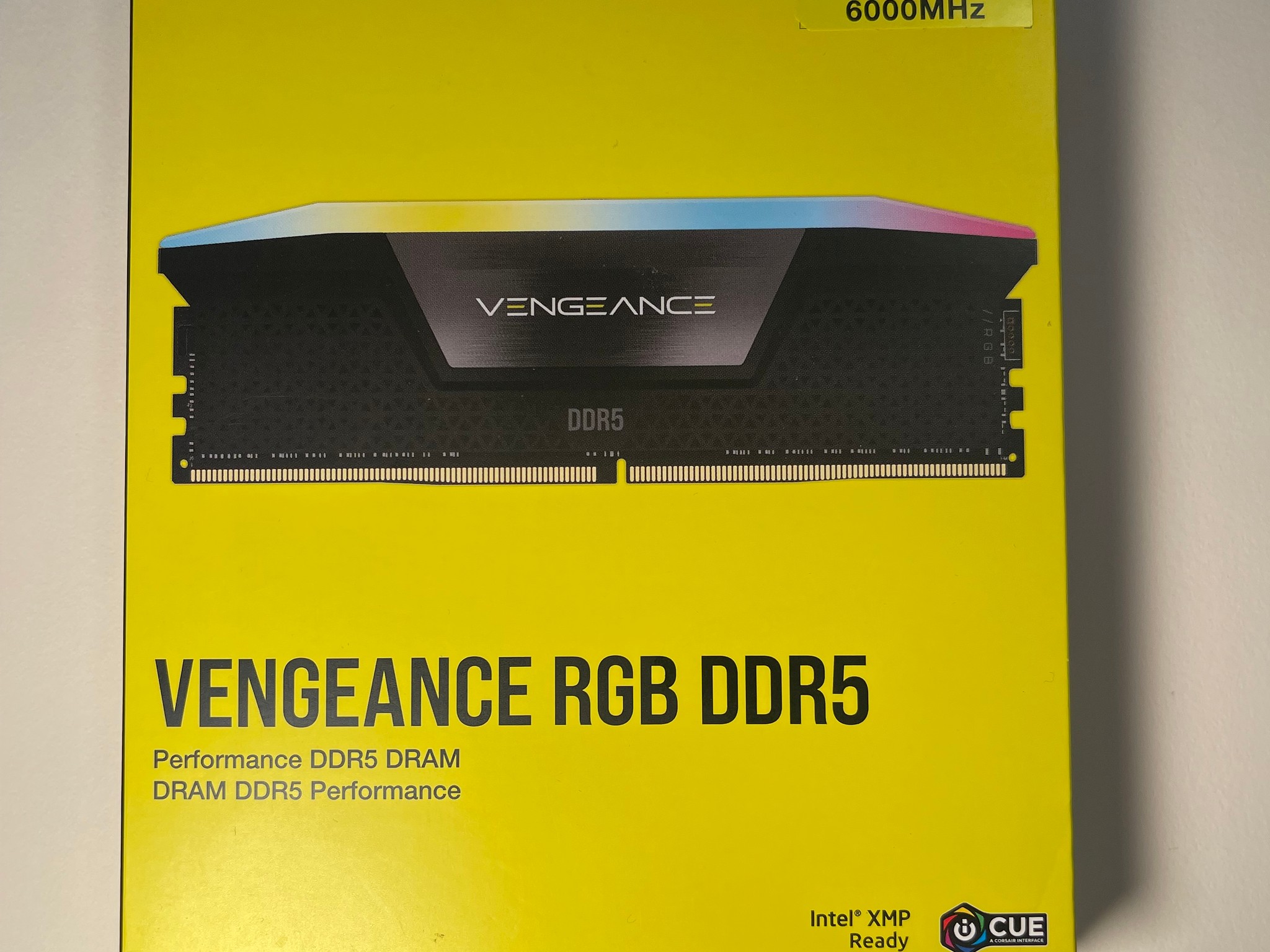 Corsair Vengeance RGB 32GB DDR5-6000 (2x16GB) — Black