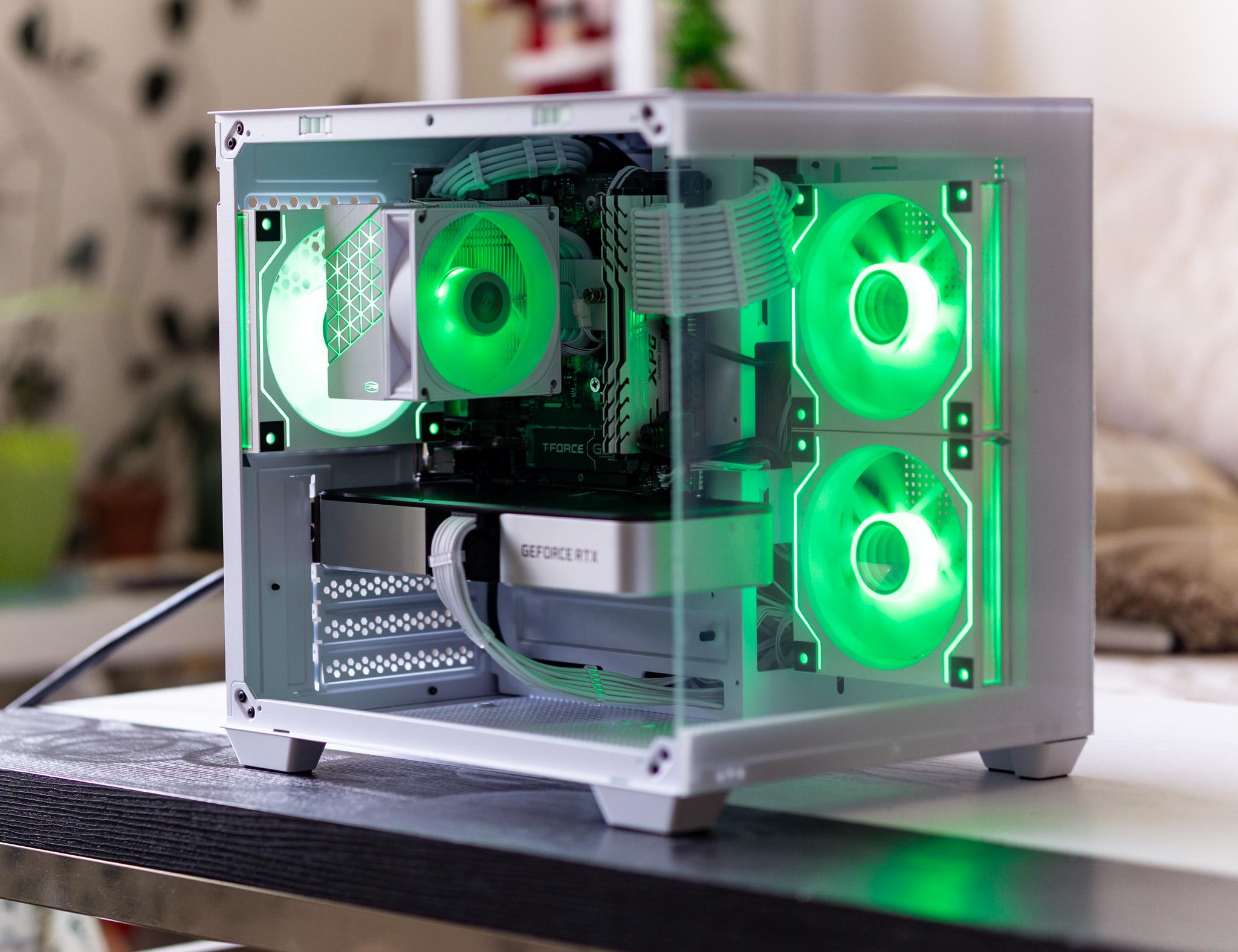 Budget Gaming PC - NVIDIA RTX 3060Ti FE | Ryzen 5 5500 | 16GB RAM | White Aesthetics | ARGB | Win 11