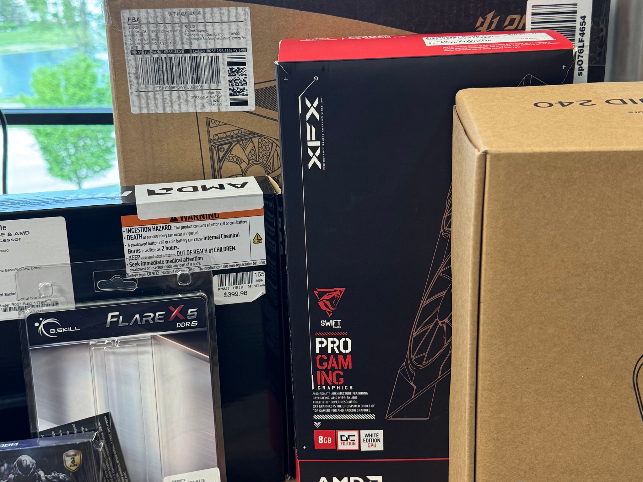 'ALL NEW PARTS' AM5 PC with AMD RYZEN 5 7500X3D & RX 9060XT 8GB